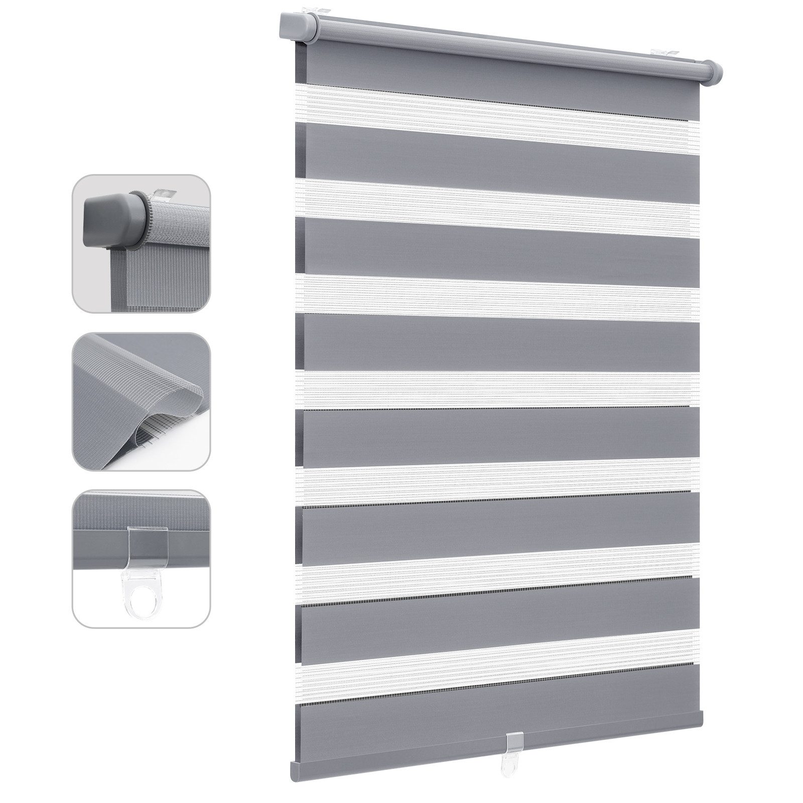 Doppelrollo Doppelrollo Duo Rollo Schnurlos Klemmfix ohne Bohren Rollo Falt günstig online kaufen