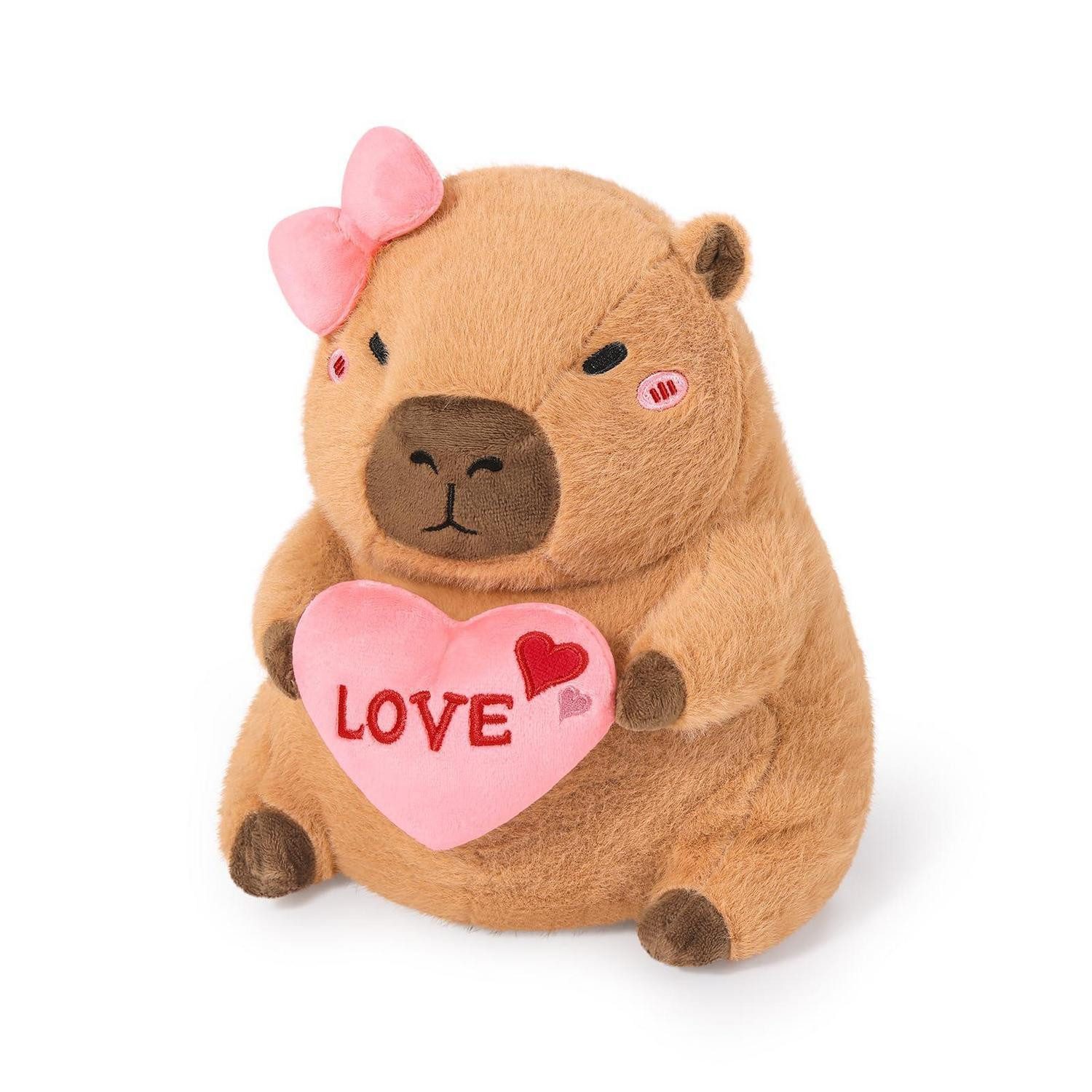 LuxusKollektion Kuscheltier Plüschtier Kuscheltier Stofftier Valentinstag Capybara Braun 30cm