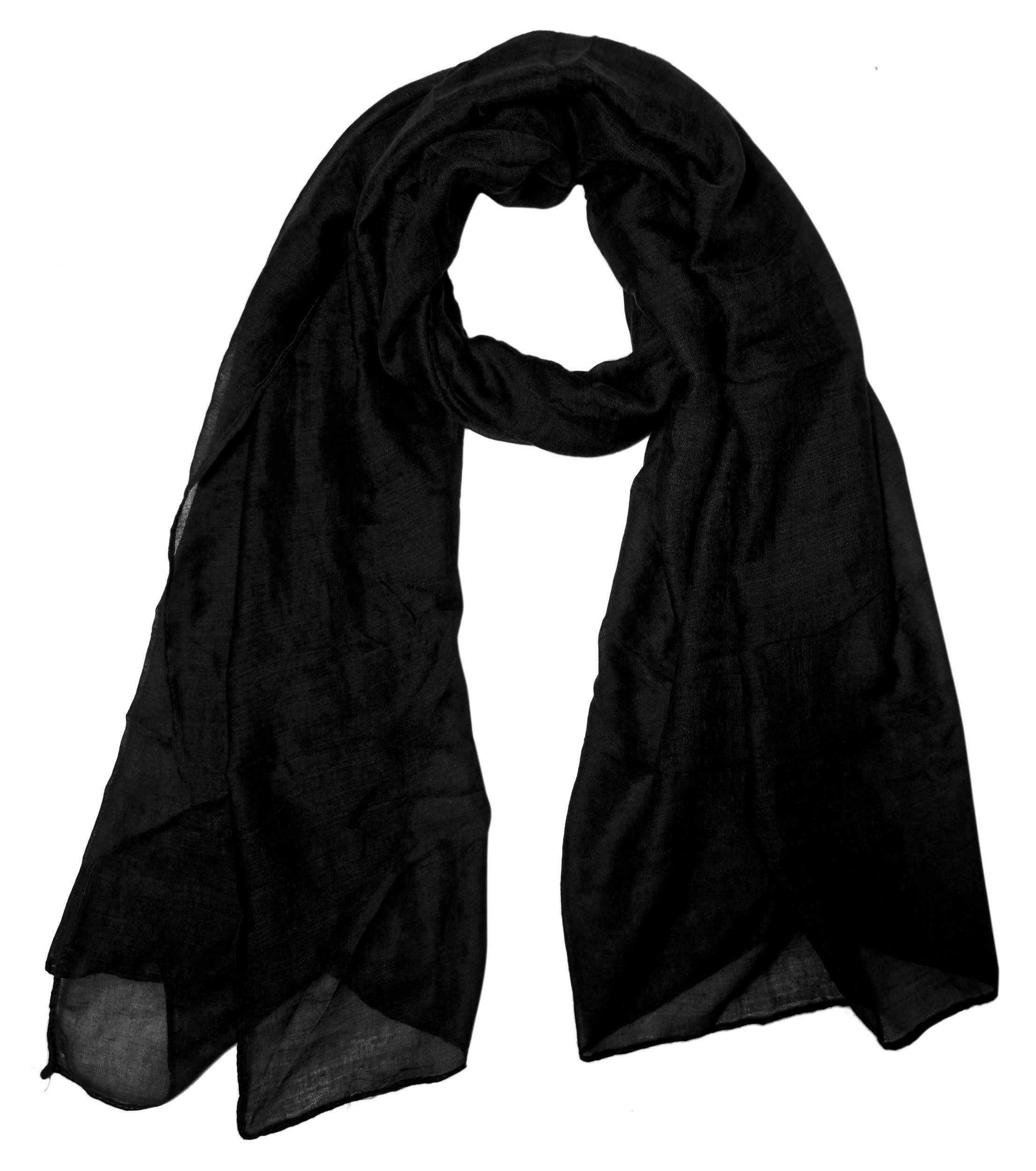 dy_mode Modeschal Damen Schal in Unifarben Leichtes Halstuch für Frühjahr & Sommer, in Unifarben, leicht transparent