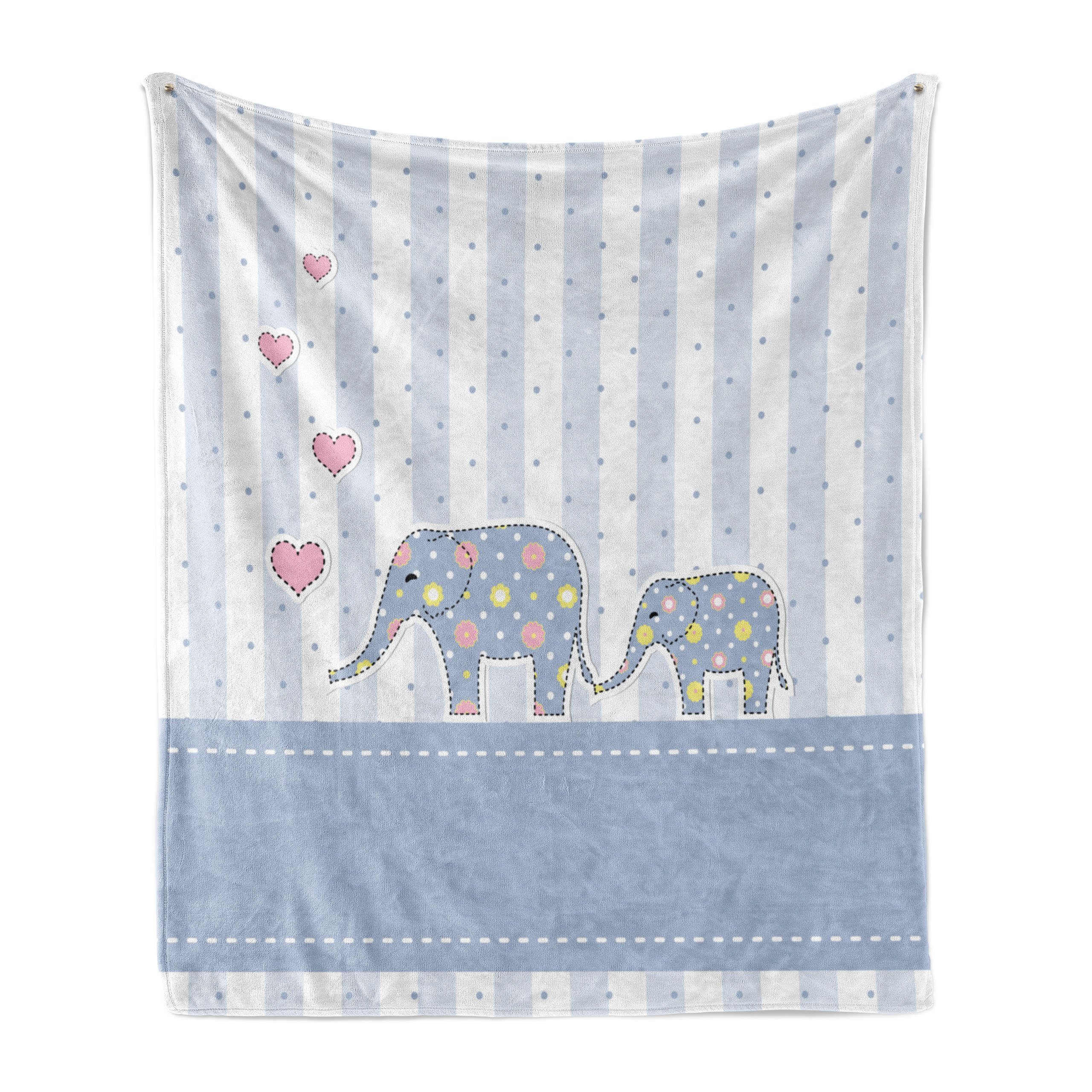 für Plüsch Gemütlicher Wohndecke Elephant den Außenbereich, und Neugeborenes Abakuhaus, Innen- Glückliches Nursery