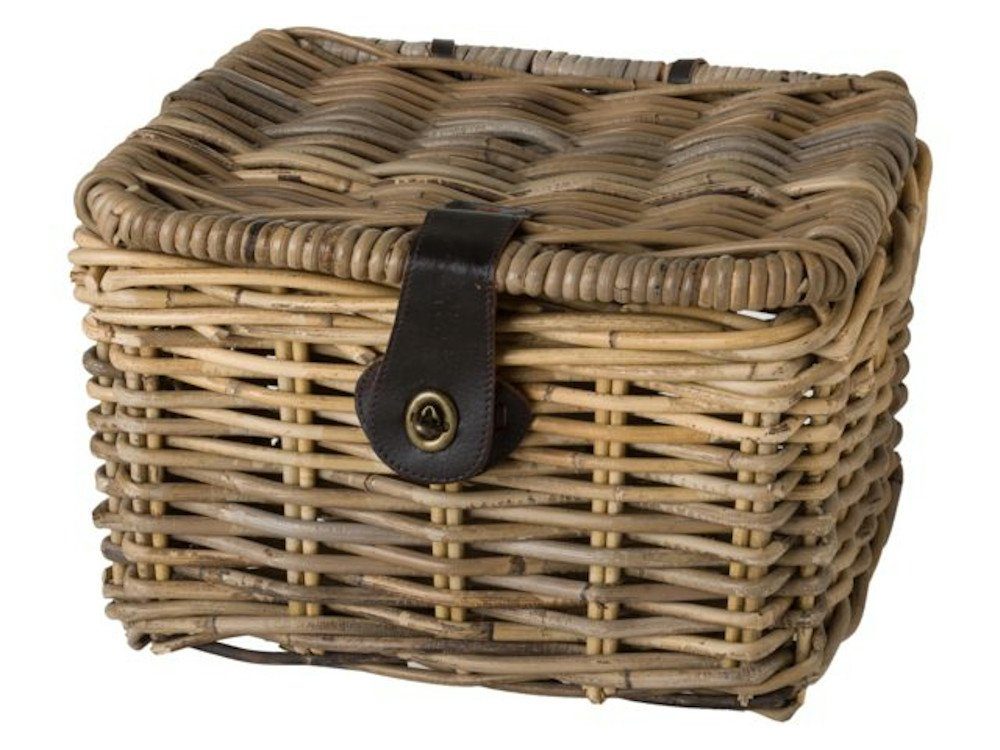 Fahrradkorb Fastrider Rattankorb Weidenkorb Junior mit Deckel