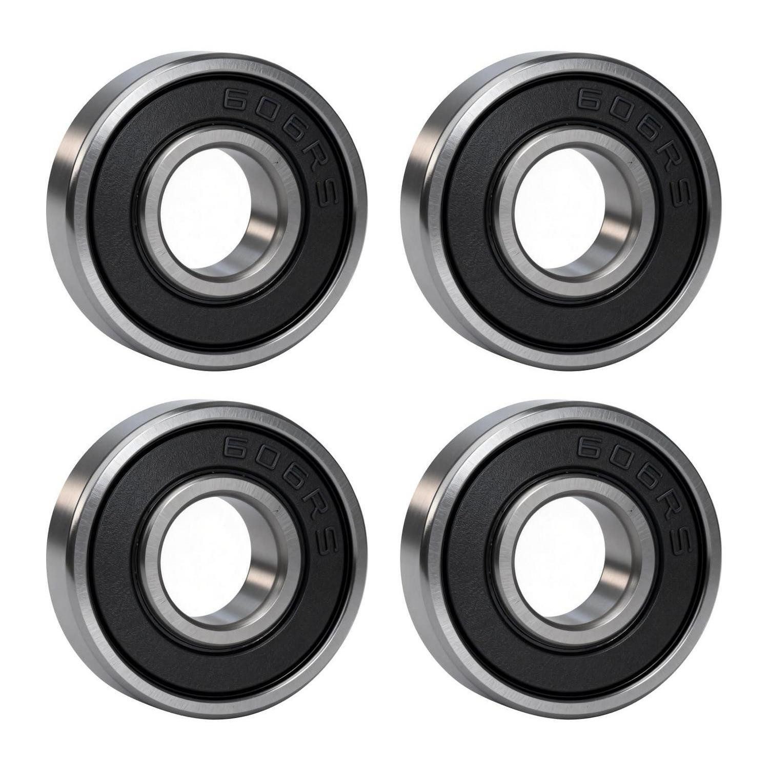 LuxusKollektion Kugellager Kugellager 606-2RS 6x17x6mm 4 Stk reibungsarm (4-St)