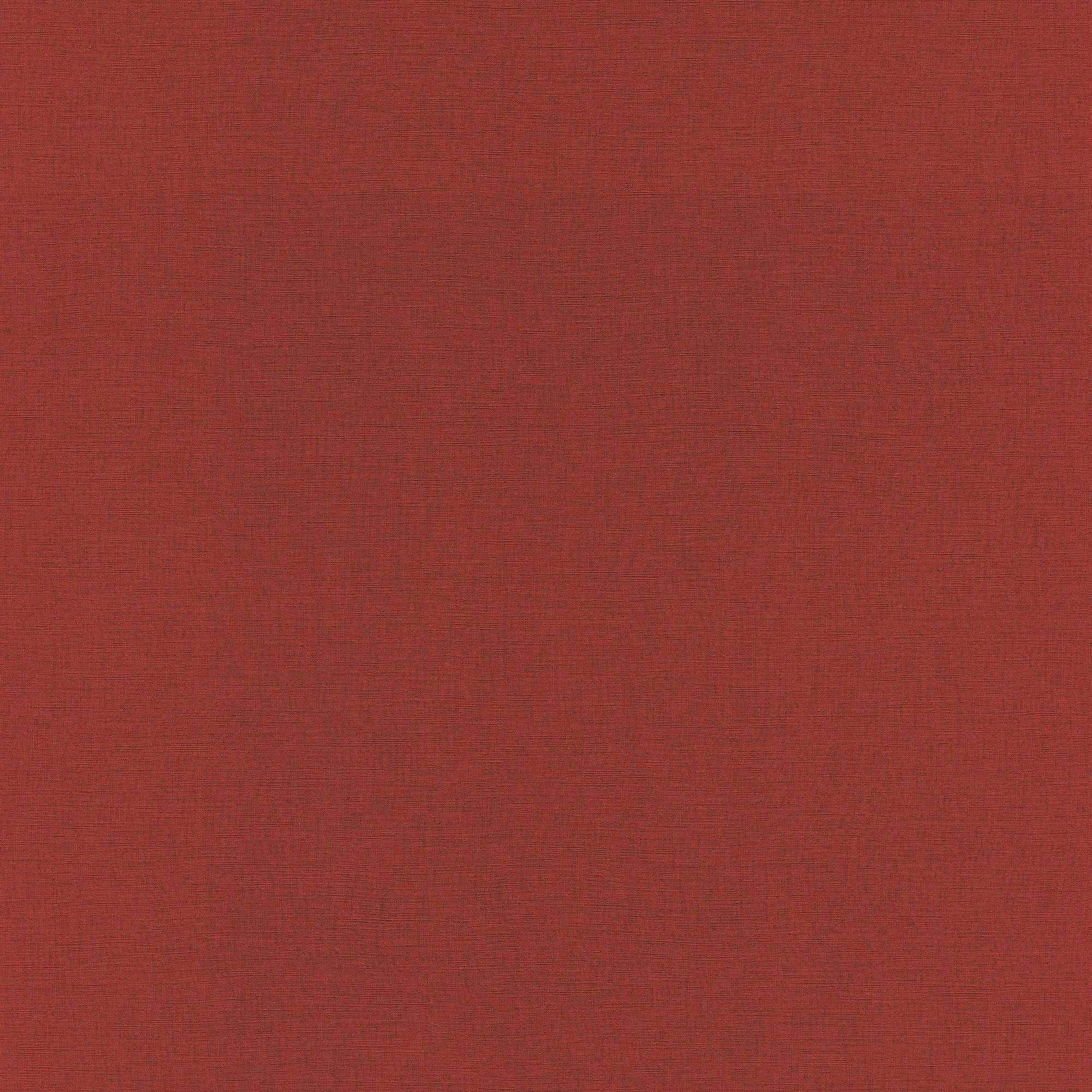 Rasch Vinyltapete Club Botanique + Claas II (Original), geprägt, Leinenoptik, uni, (1 St) rot