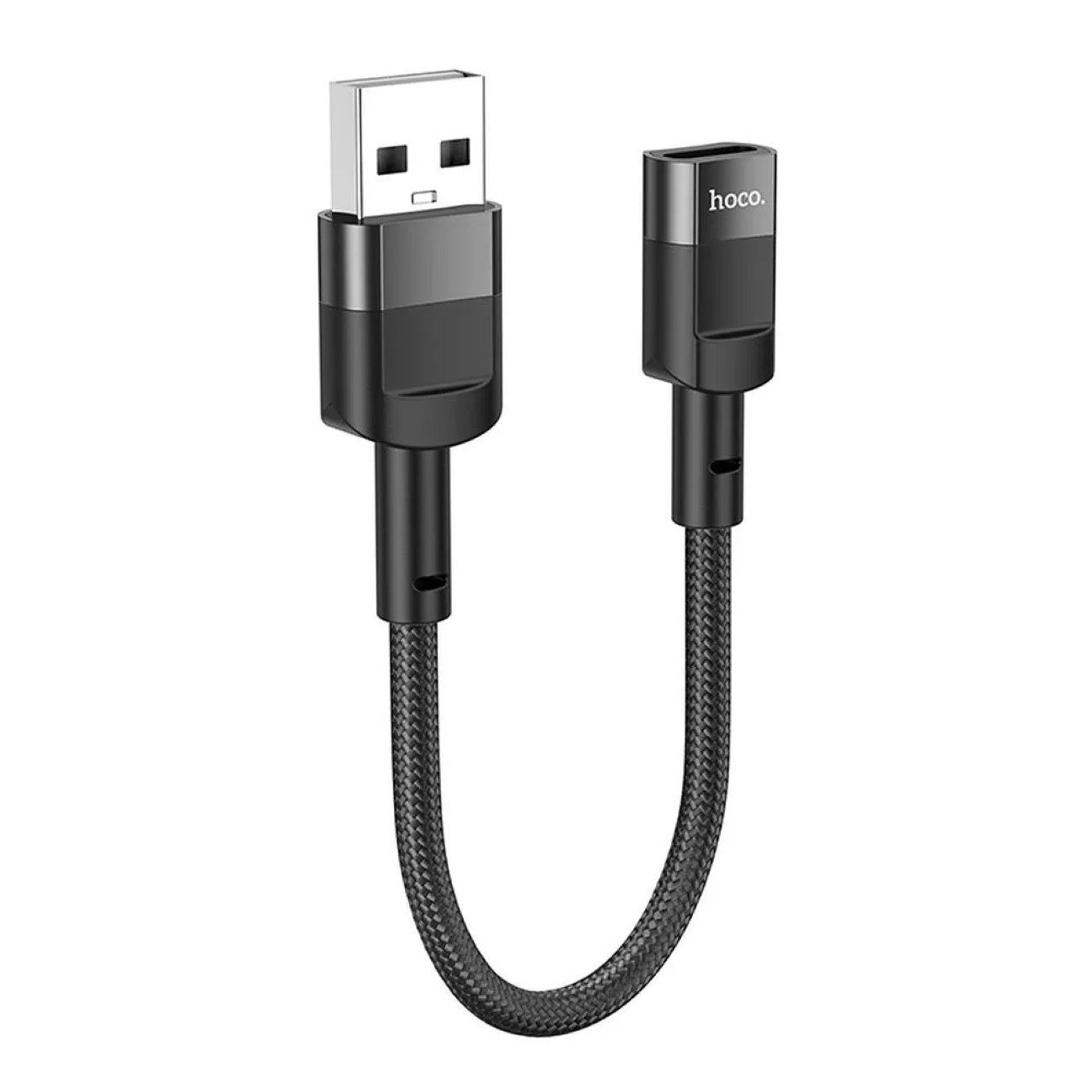 Adapter USB (Stecker) auf Typ C (Buchse) U107 10cm schwarz USB-Adapter