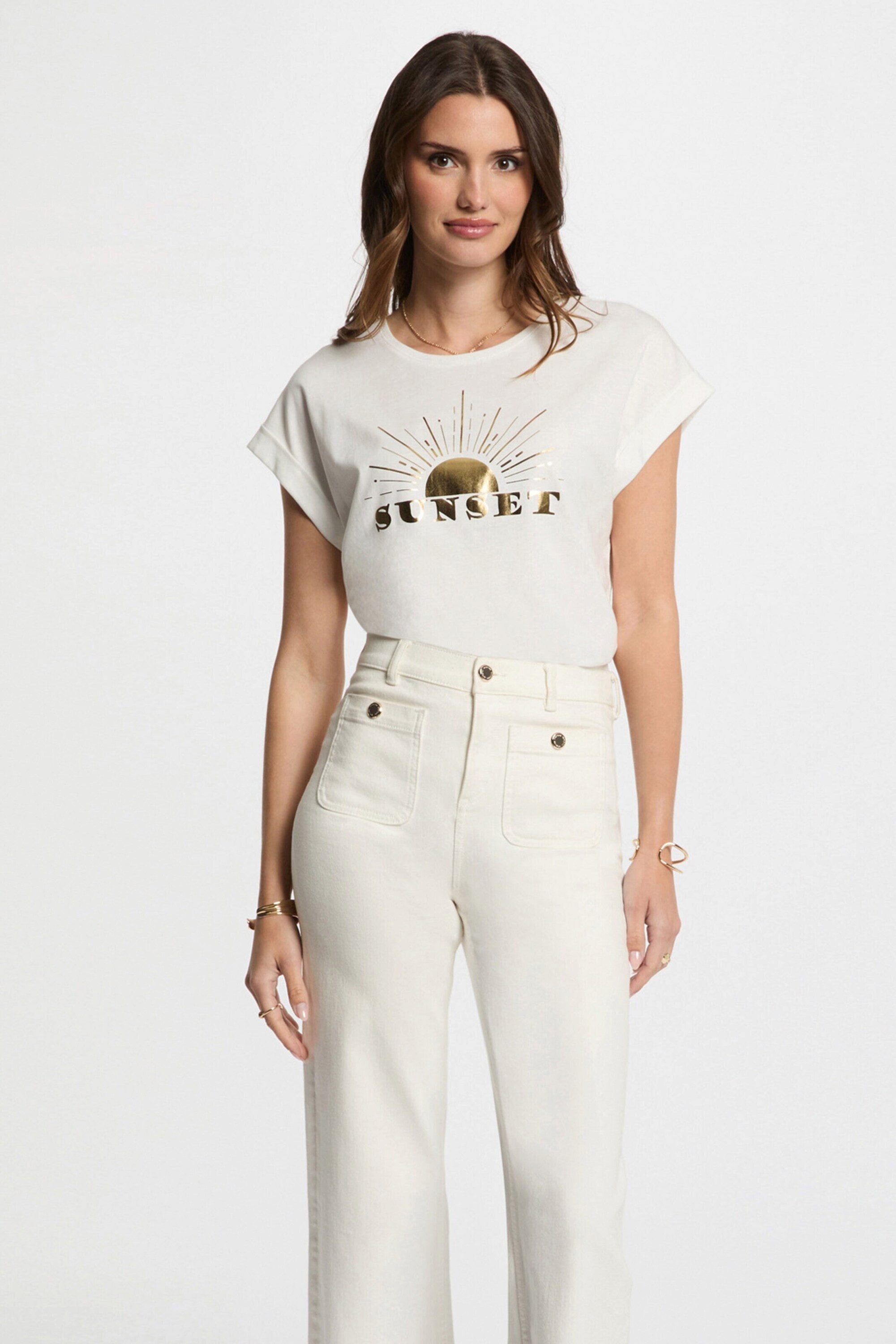 MORGAN T-Shirt DSUNSET (1-tlg) Plain/ohne Details