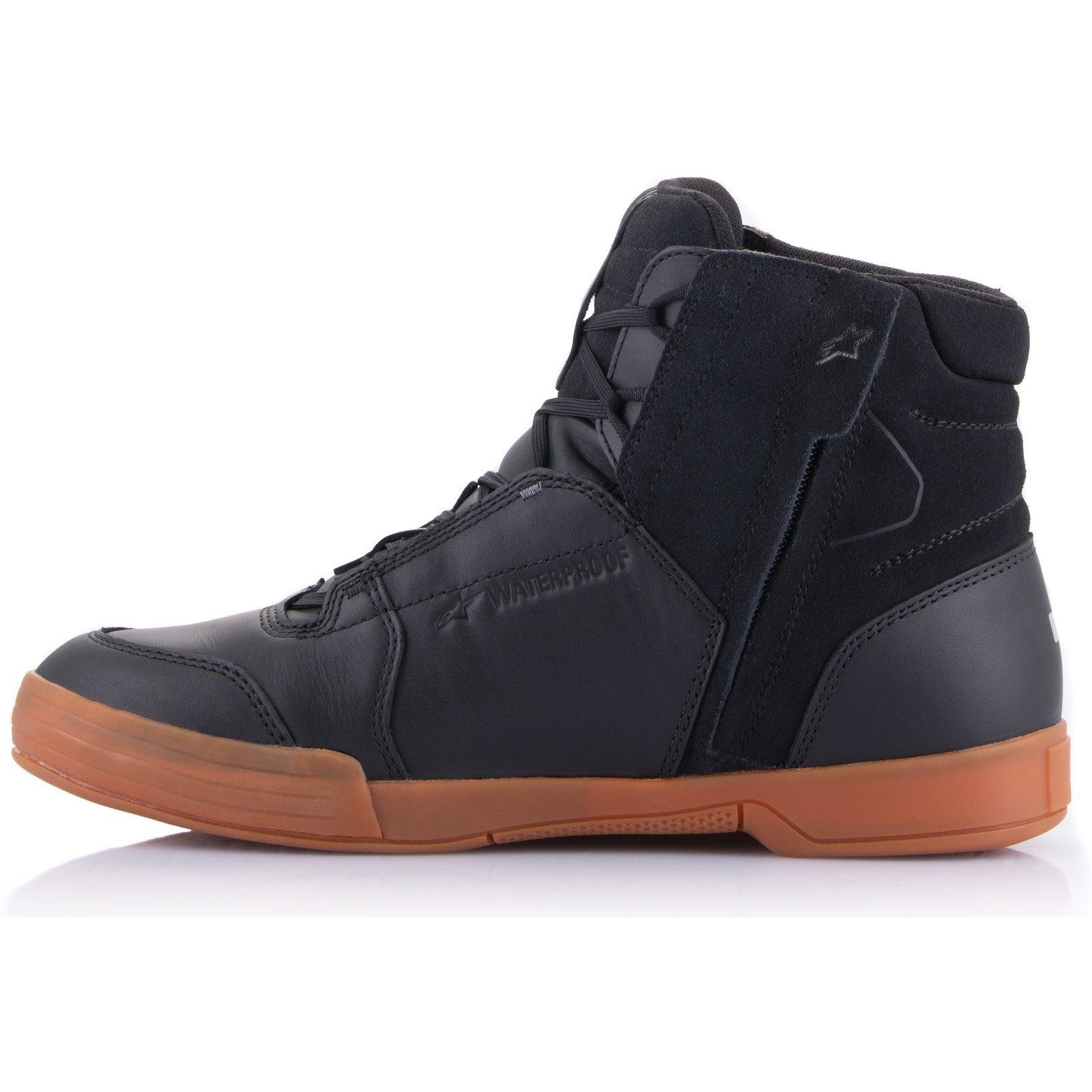 Alpinestars Alpinestars Chrome Drystar Motorradschuhe Black Gum Motorradstiefel (Packung, Antistatische und Öl- und Benzinfeste Sohle) motorradschuhe für herren