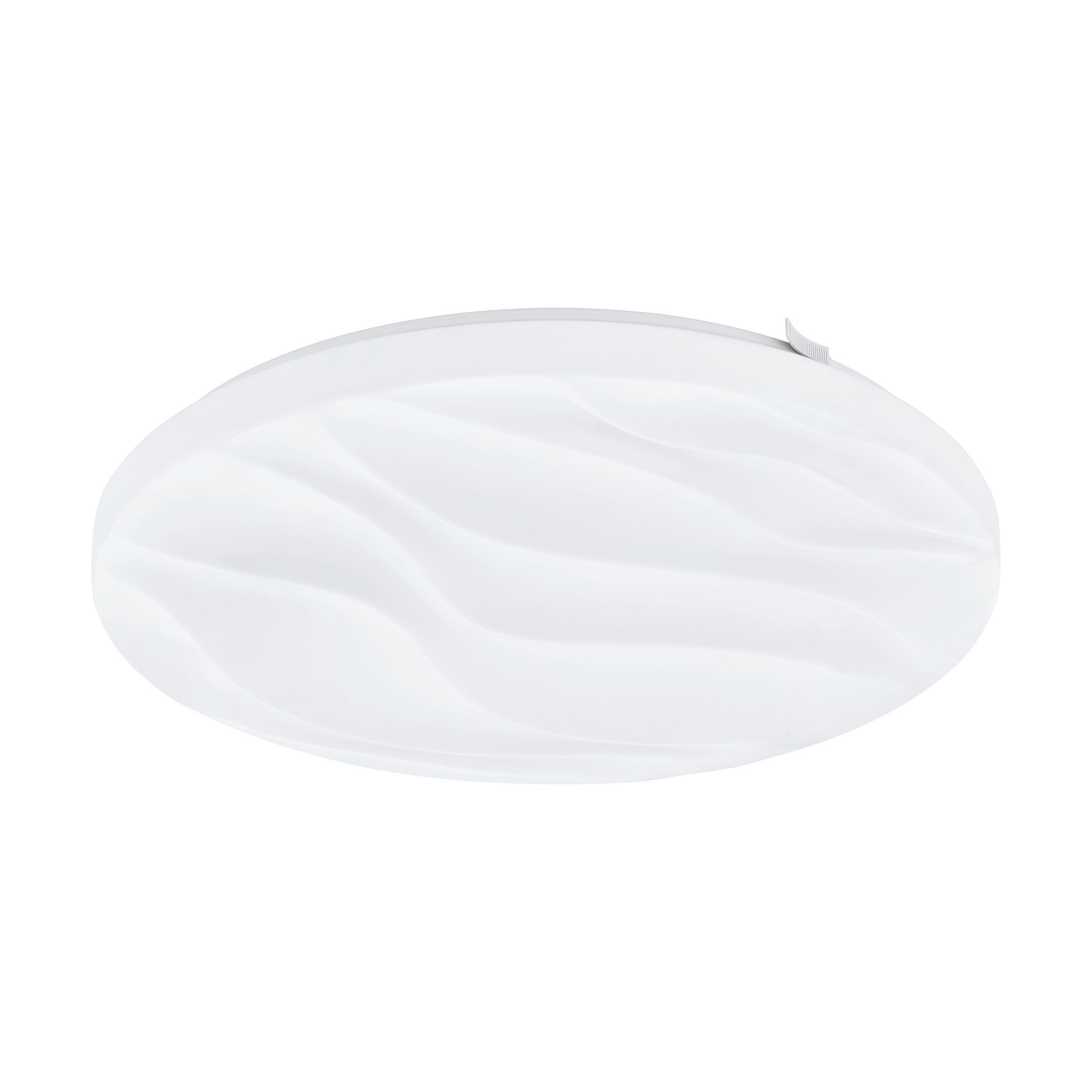 EGLO LED Deckenleuchte Benariba, Leuchtmittel inklusive, Wandlampe, Deckenlampe in Weiß, Wohnzimmerlampe, Lampe, Ø 33 cm