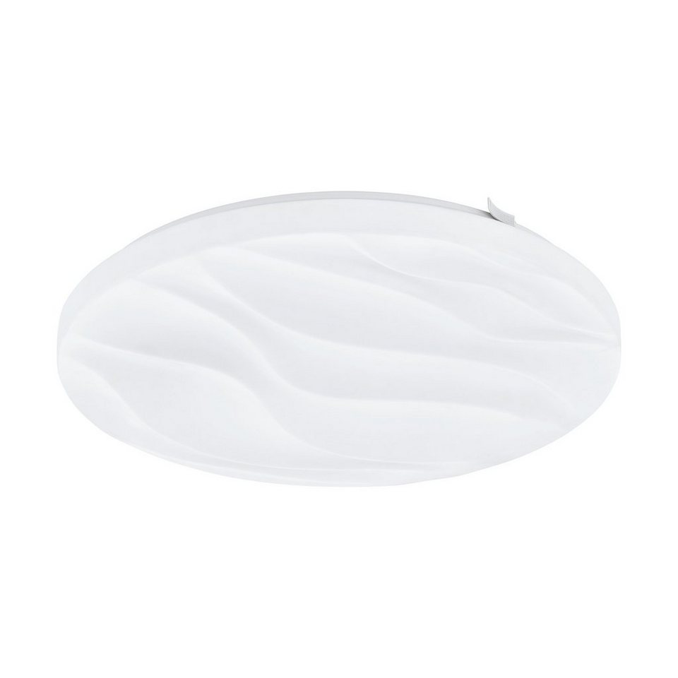 EGLO LED Deckenleuchte Benariba, Leuchtmittel inklusive, Wandlampe,  Deckenlampe in Weiß, Wohnzimmerlampe, Lampe, Ø 33 cm