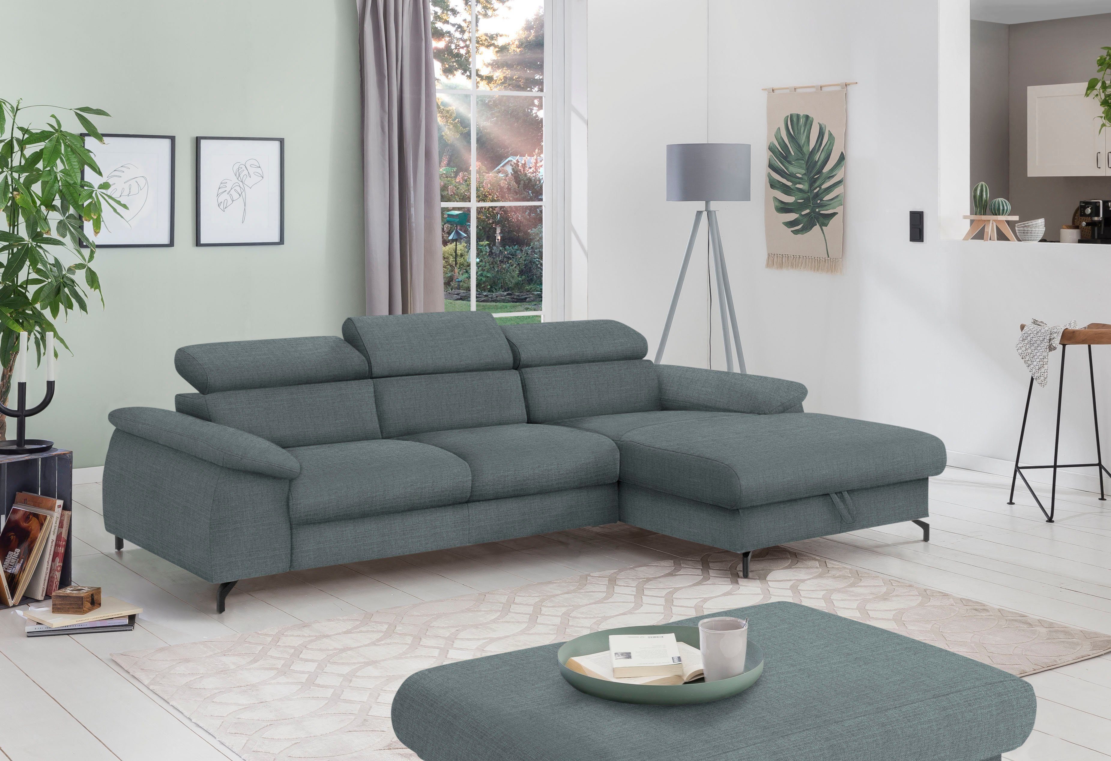 COTTA Polstergarnitur Komaris L-Form, (Set), Set bestehend aus: Ecksofa mit günstig online kaufen