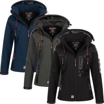 Geographical Norway Softshelljacke Damen Softshell Jacke Frühlings Windbreaker Übergangsjacke Regen Jacke