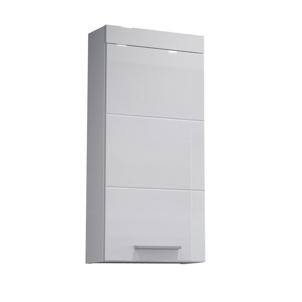 trendteam Hängeschrank Devon Badezimmerschrank Oberschrank Badmöbel Weiß Hochglanz 35 x 75 x 16 cm – Bild 2 von 4