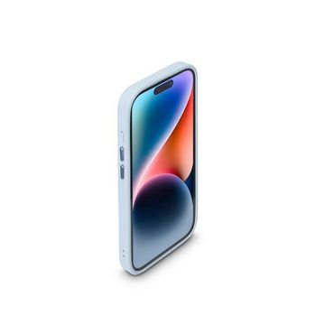 Hama Smartphone-Hülle Handyhülle für Apple iPhone 15, durchsichtig Blau, stabil, flexibel