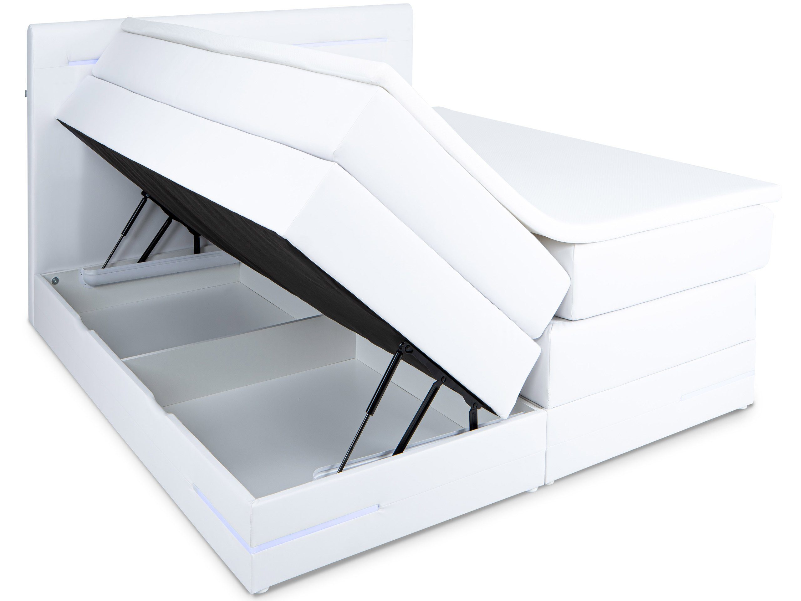 wonello Boxspringbett Daytona, mit LED Beleuchtung günstig online kaufen