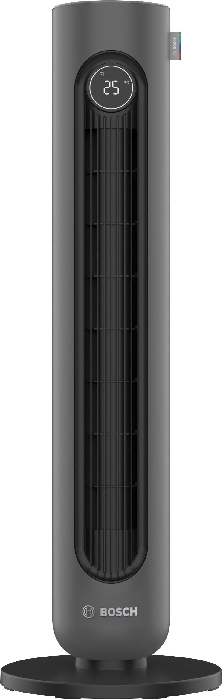 BOSCH Turmventilator Tower Fan 4000, 91cm, 90° Oszillation, Timer, Fernbedienung, nur 19 dB(A) im leisesten Modus, in Midnight Grey
