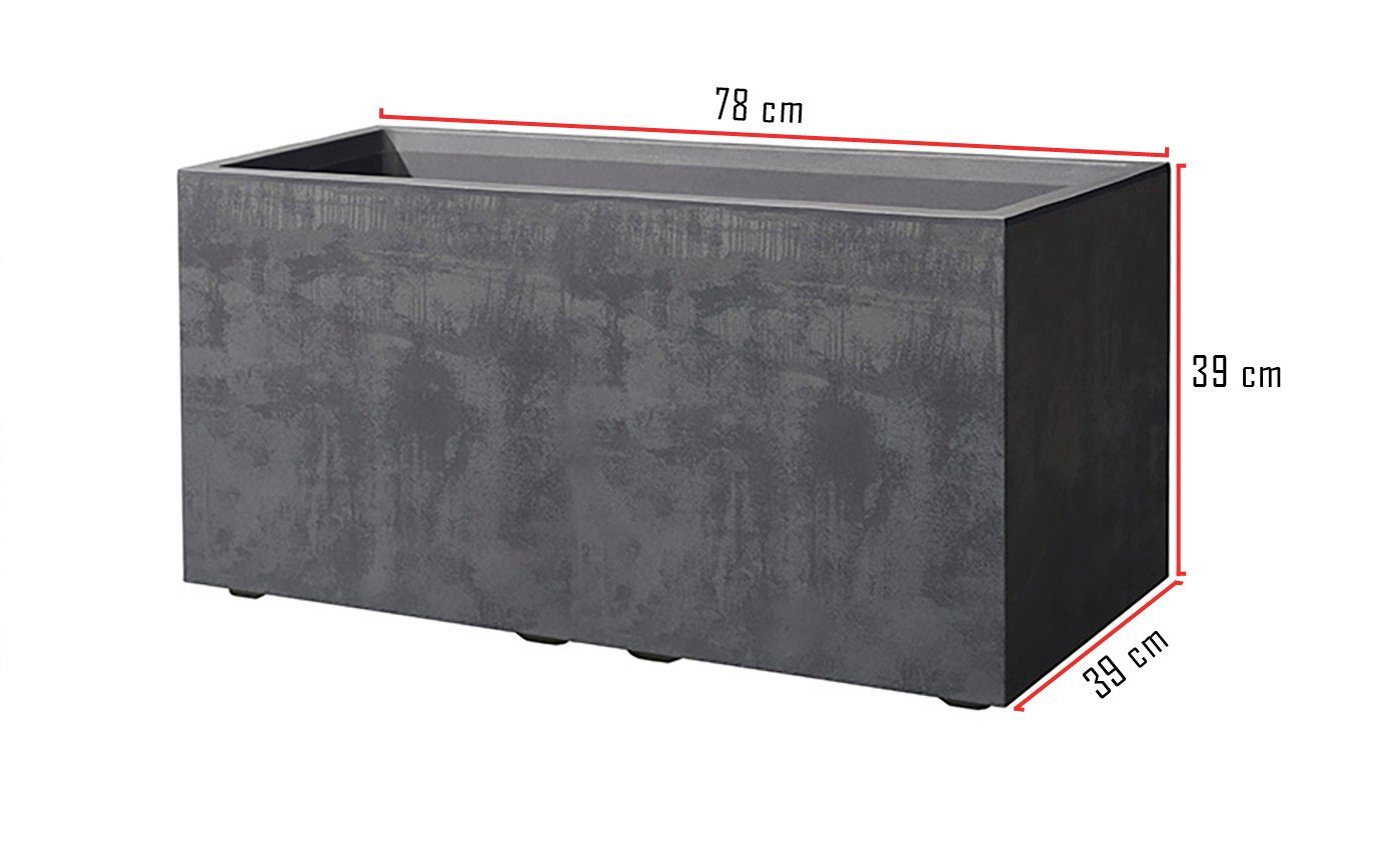 Kreher Blumenkasten Millennium in Naturstein Optik verschiedenen Ausführung günstig online kaufen