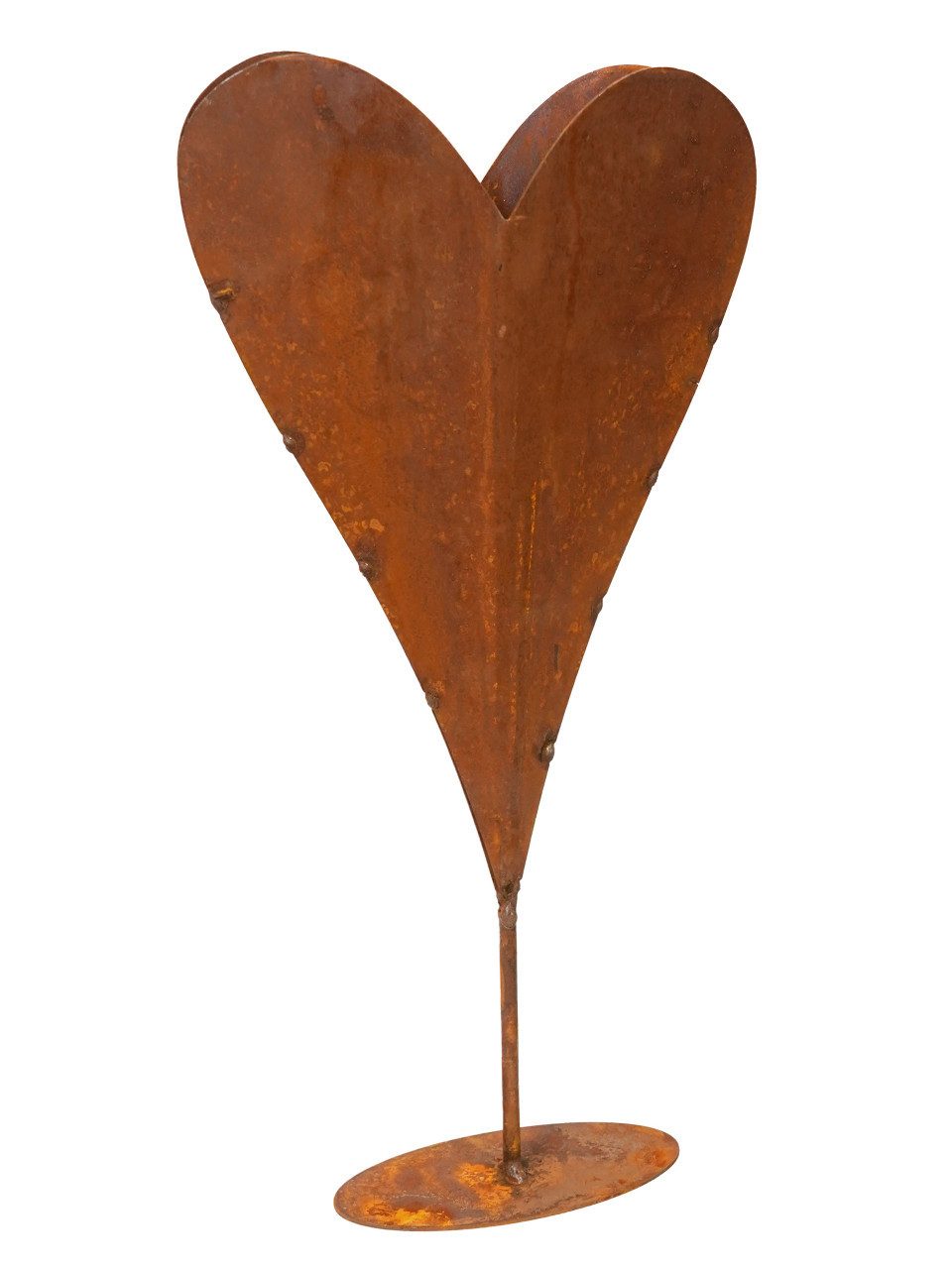 BADEKO Gartenfigur Badeko Herz Kaprun 38 x 17 cm rostbraun