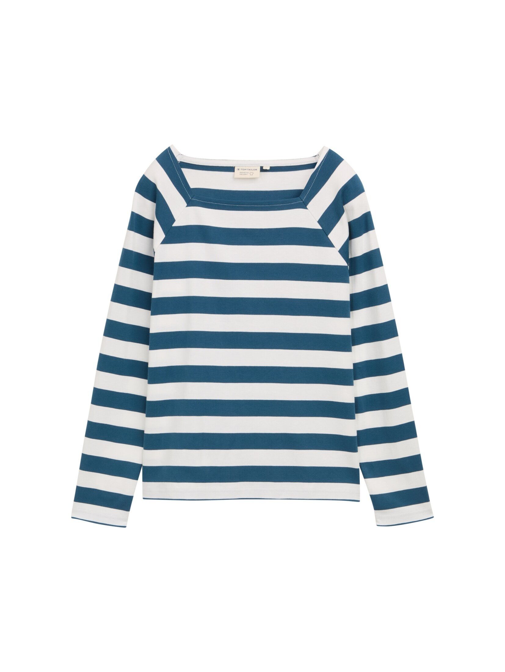 TOM TAILOR Langarmshirt T-Shirt Langarmshirt mit Streifenmuster günstig online kaufen