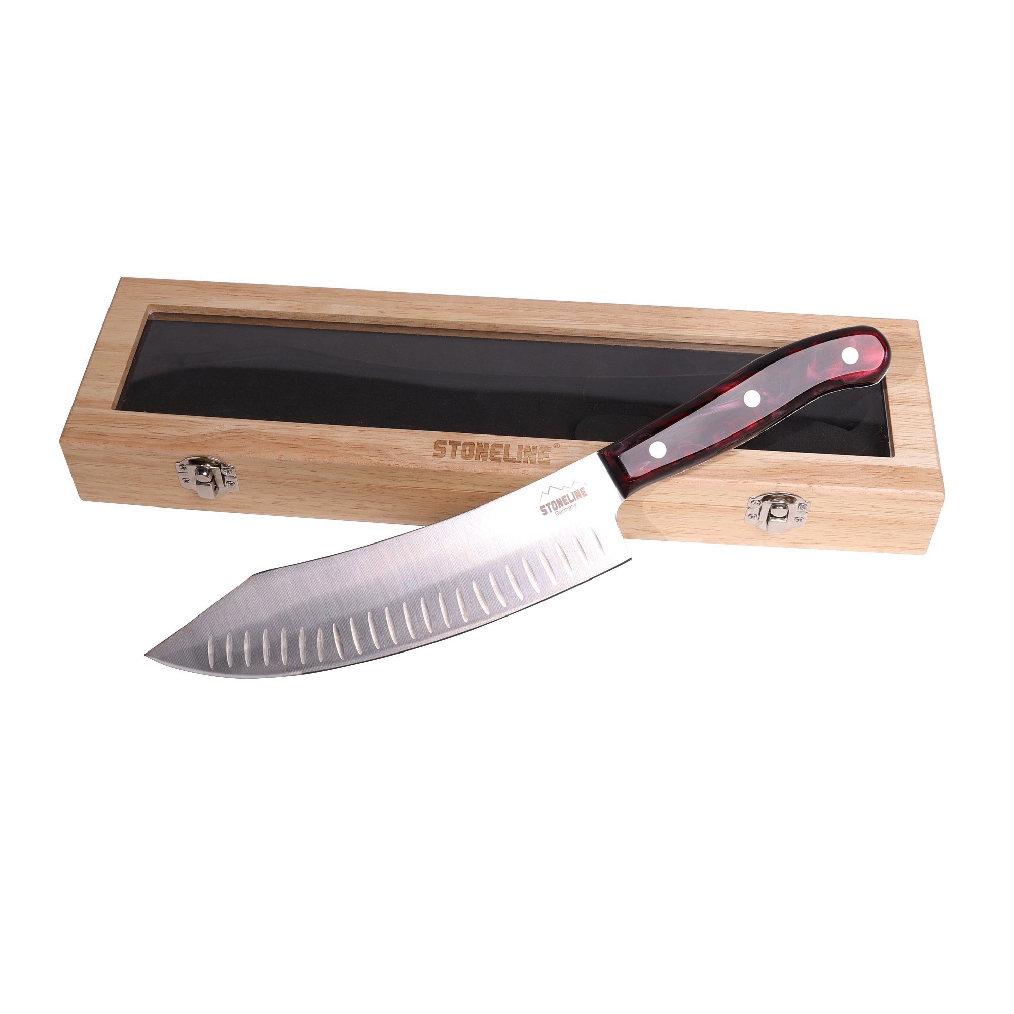 STONELINE Messer-Set Chefmesser 33,2 cm, in edler Aufbewahrungsbox aus Holz