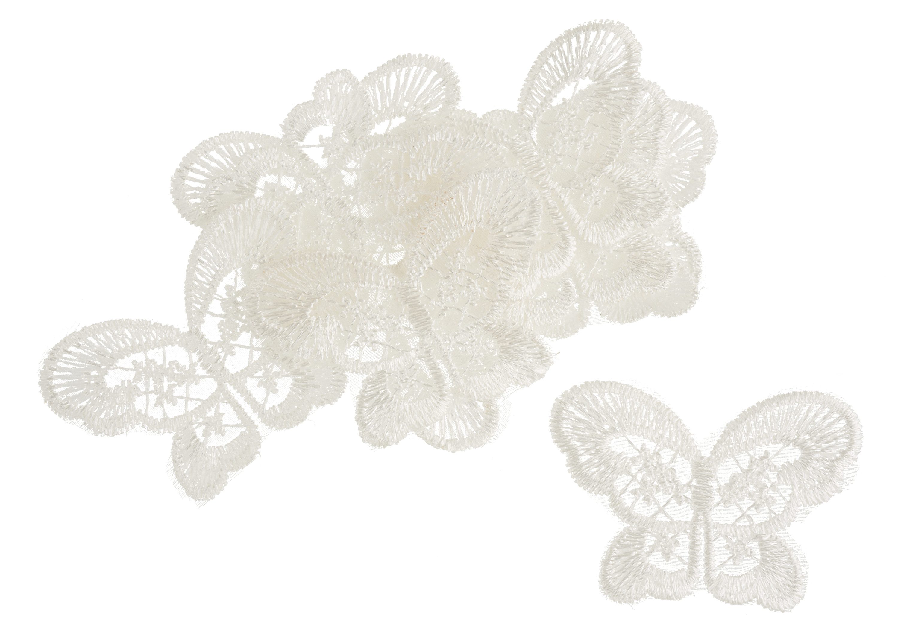 VBS Patchies Spitzen-Schmetterling, Polyester (PES), 10 Stück