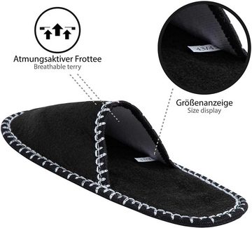 ONVAYA ABS Gästepantoffel, Llama, 6er Set, Antirutsch Sohle, Pantoffel Pantoffel (Packung, 6-tlg., 6er Set) Antirutsch Sohle Hausschuhe Filzpantoffel