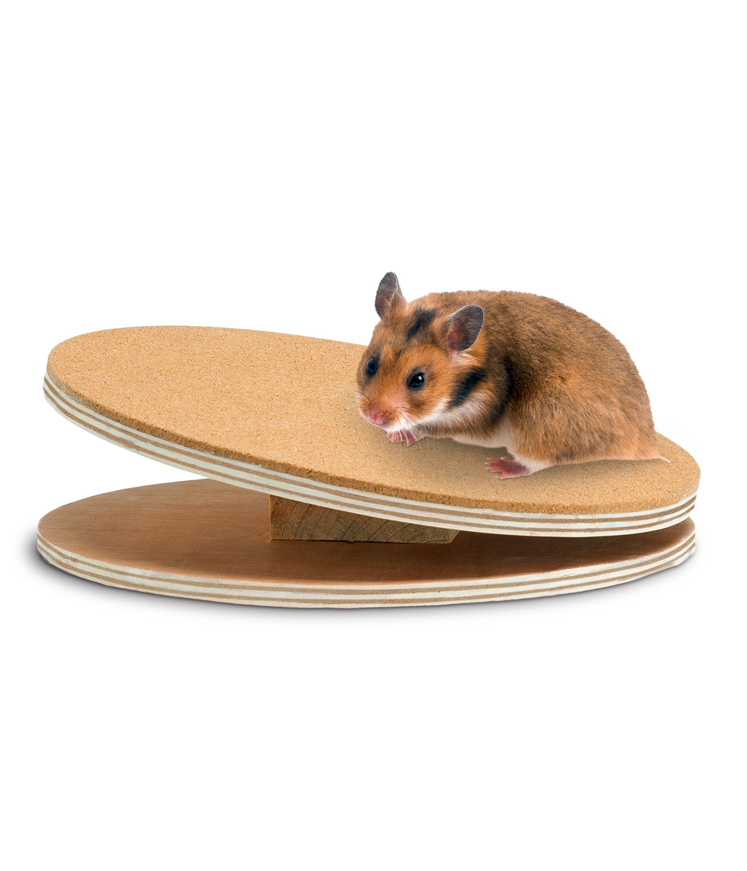 Dehner Kleintierhaus Laufteller Korky, Ø 25 cm, Holz