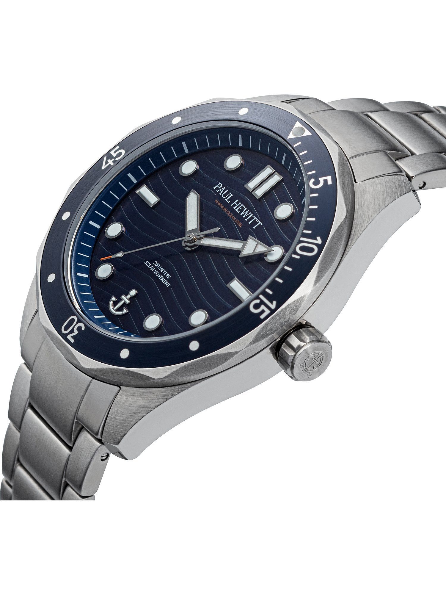 PAUL HEWITT Quarzuhr Paul Hewitt Herren-Uhren Analog Solar, Taucheruhr