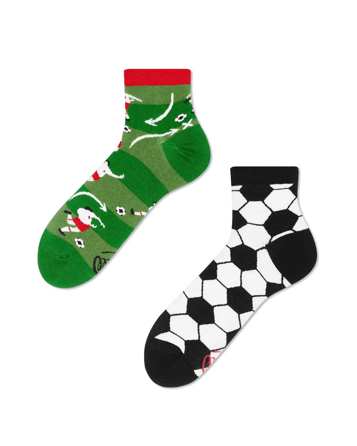 Many Mornings Sneakersocken Many Mornings Quarters Football Fan (1 Paar, 1-Paar, 1 Paar) immer ein dismatching Paar
