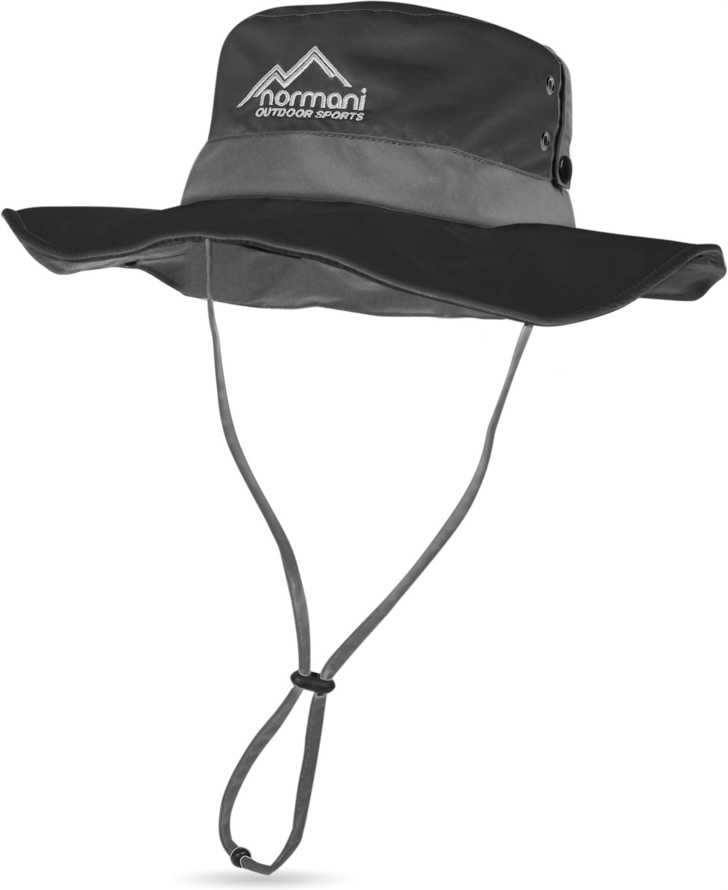 Fischerhut Schutz normani Sonnenhut mit Outdoor-Hut + Schwarz Reisehut 40 Wanderhut Shady leichter Outdoorhut UV Sommerhut