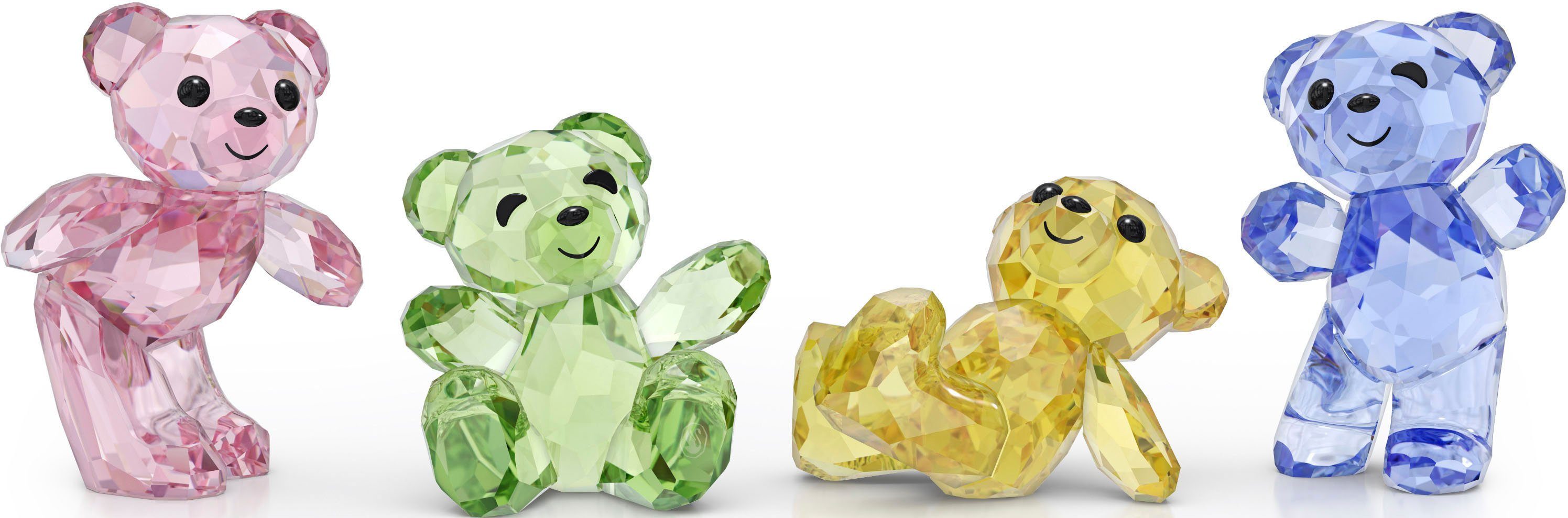 Swarovski Dekofigur Kristallfiguren Set Bärenfamilie Kris Bär 30. Jubiläumsset (4 St), Swarovski® Kristall
