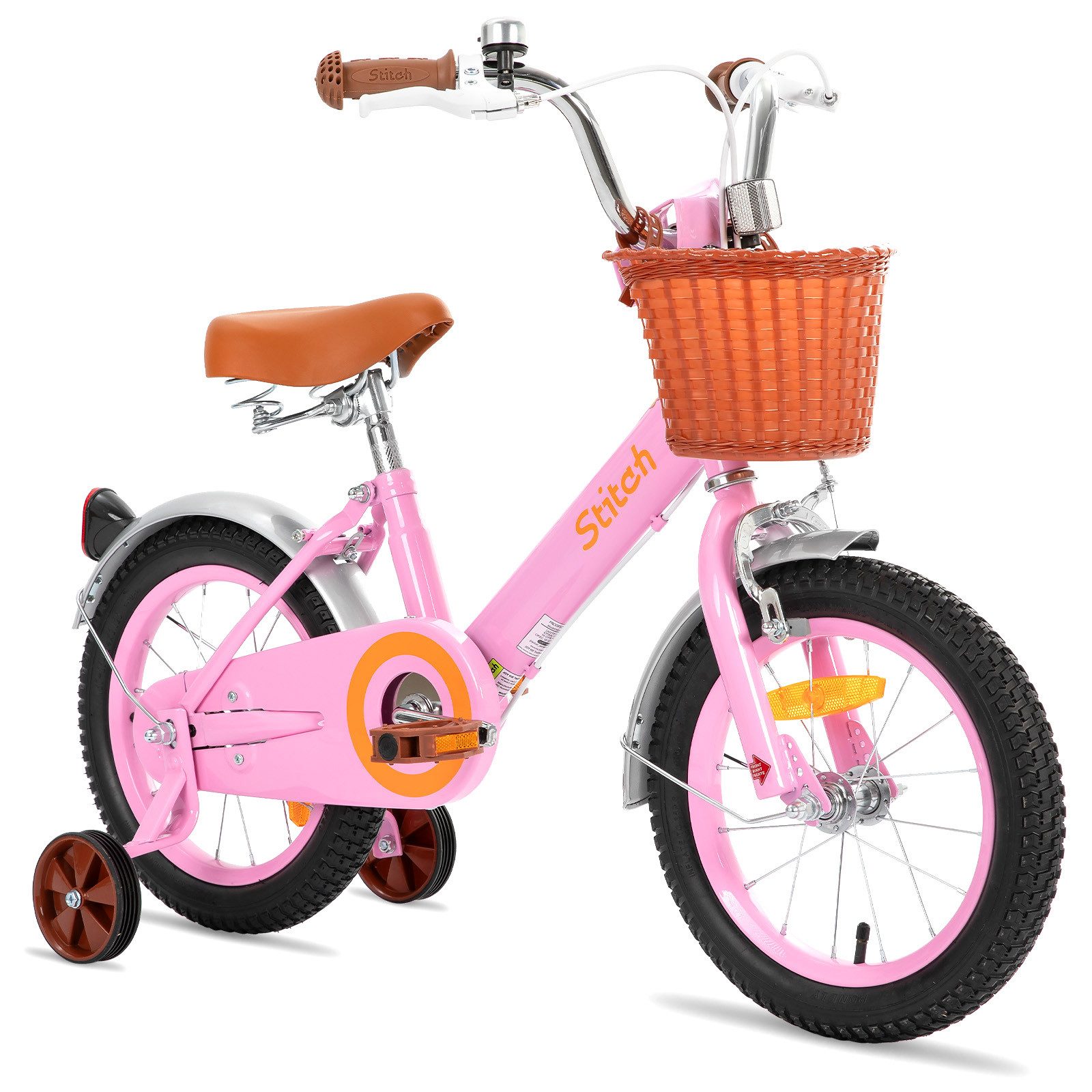Kinderfahrrad Vintage 12 14 16 18 Zoll Kinderfahrrad für 2-8 jährige Mädchen
