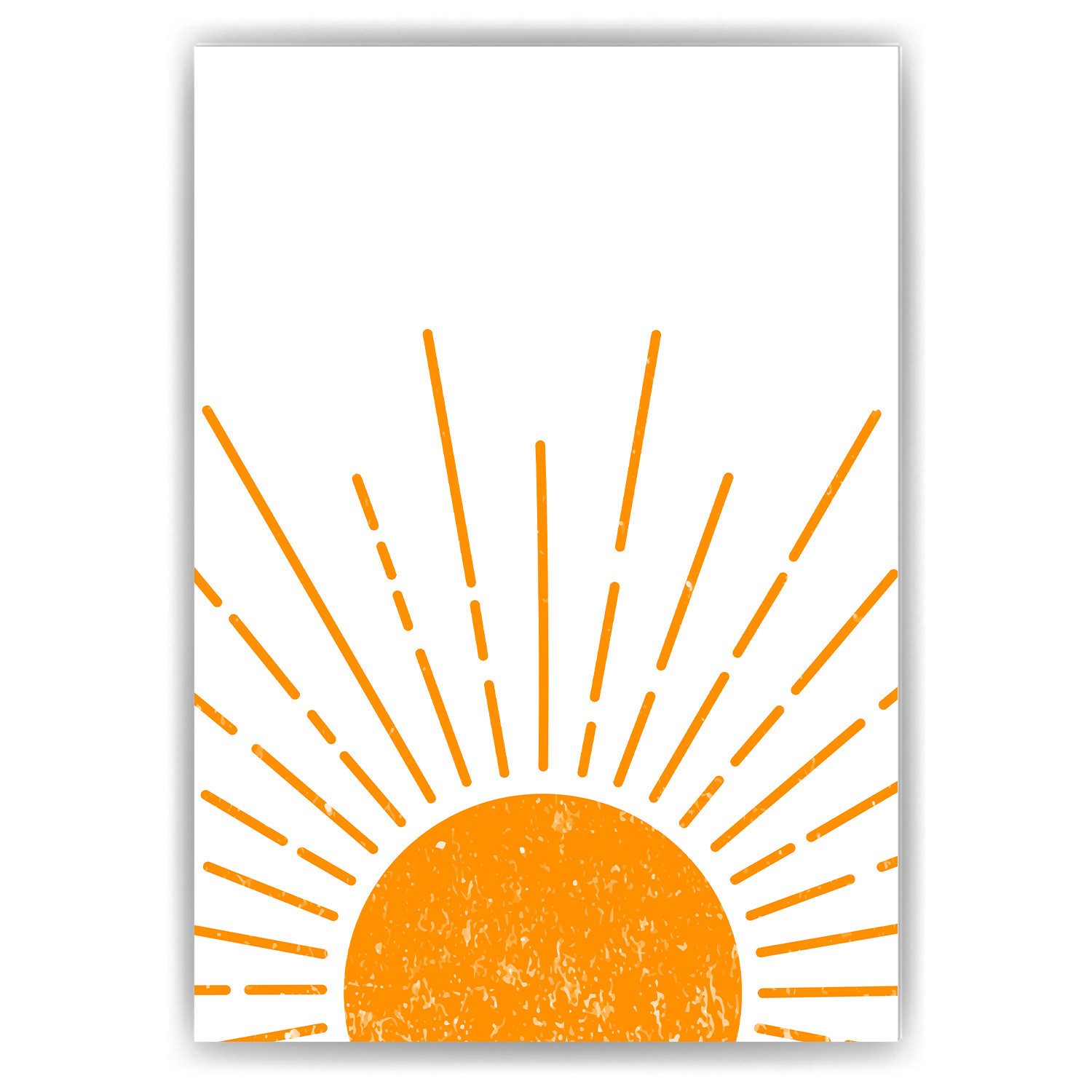 Tigerlino Poster Sonnenaufgang Poster Boho Wandbild Minimalistisch Sonnenstrahlen