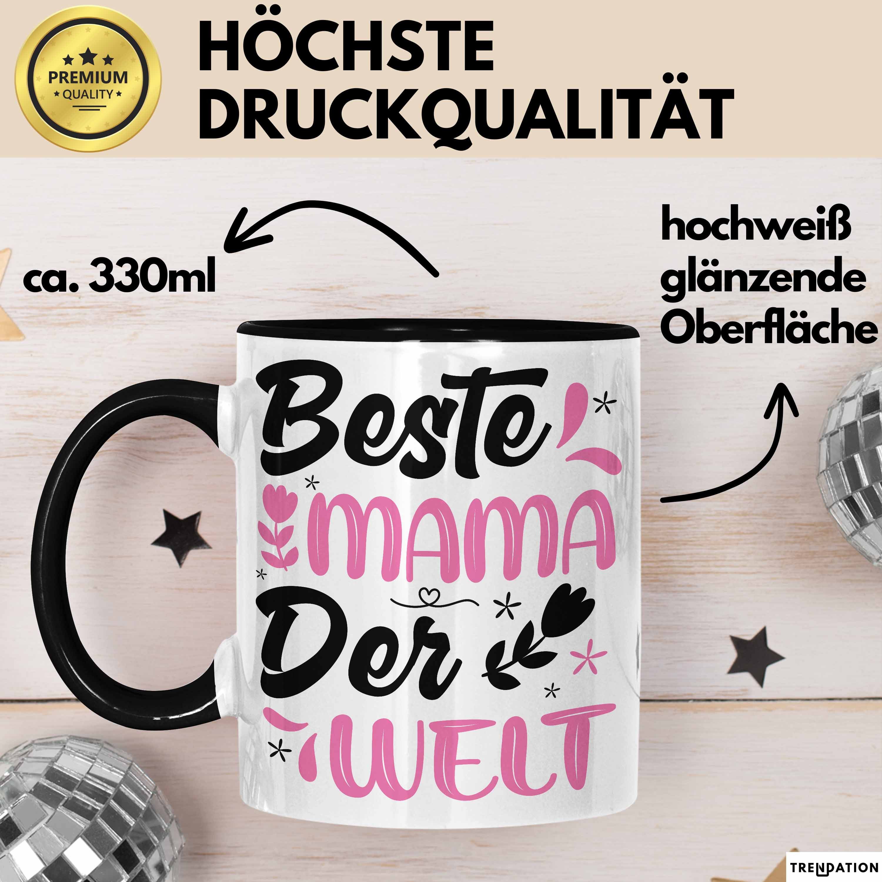 Trendation Tasse Mama Geschenk Tasse Beste Mama Der Welt Geschenkidee Muttertagsgeschen – Bild 3 von 5