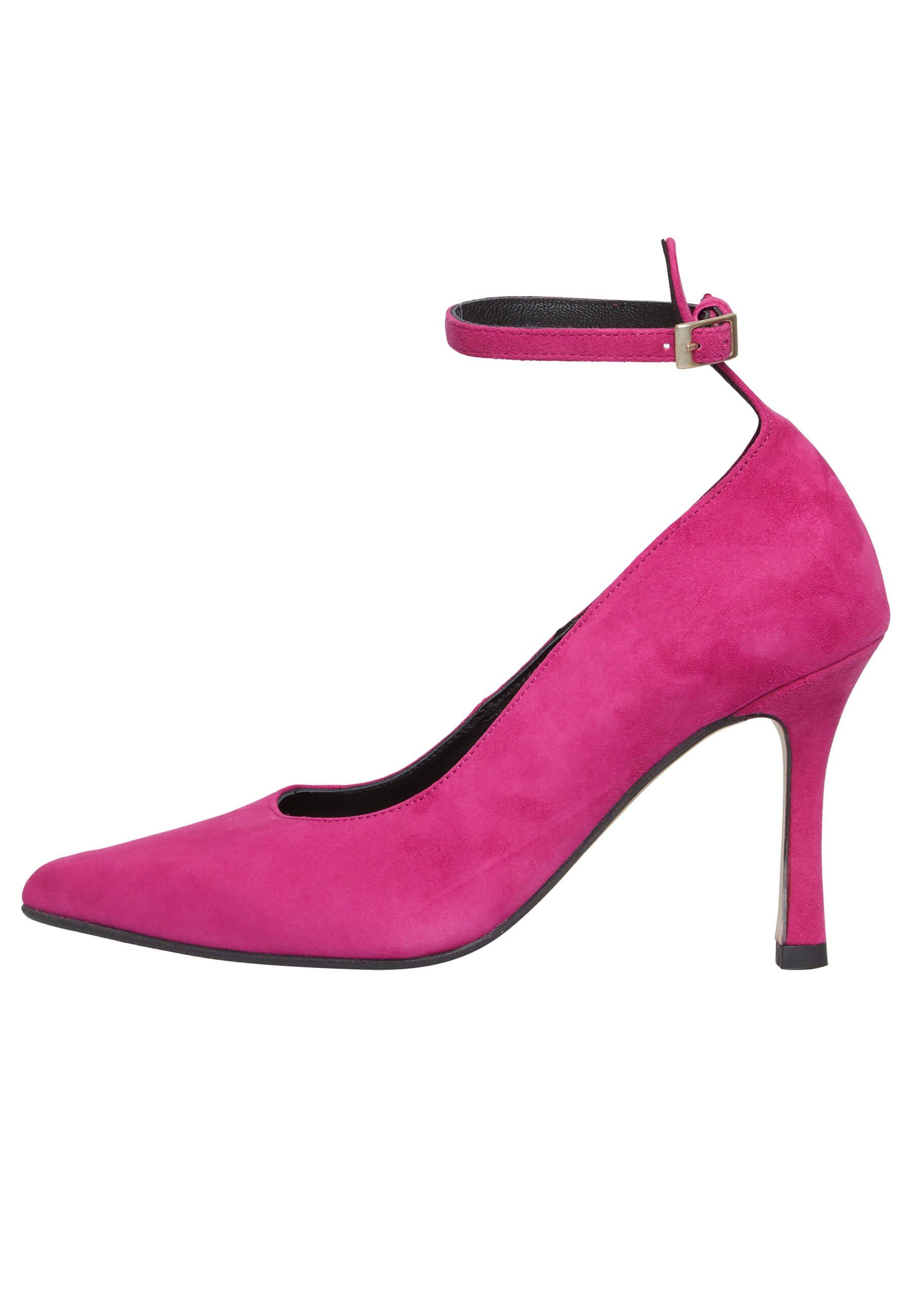 Hammerstein Veloursleder Pumps Mit Fesselriemchen Pumps