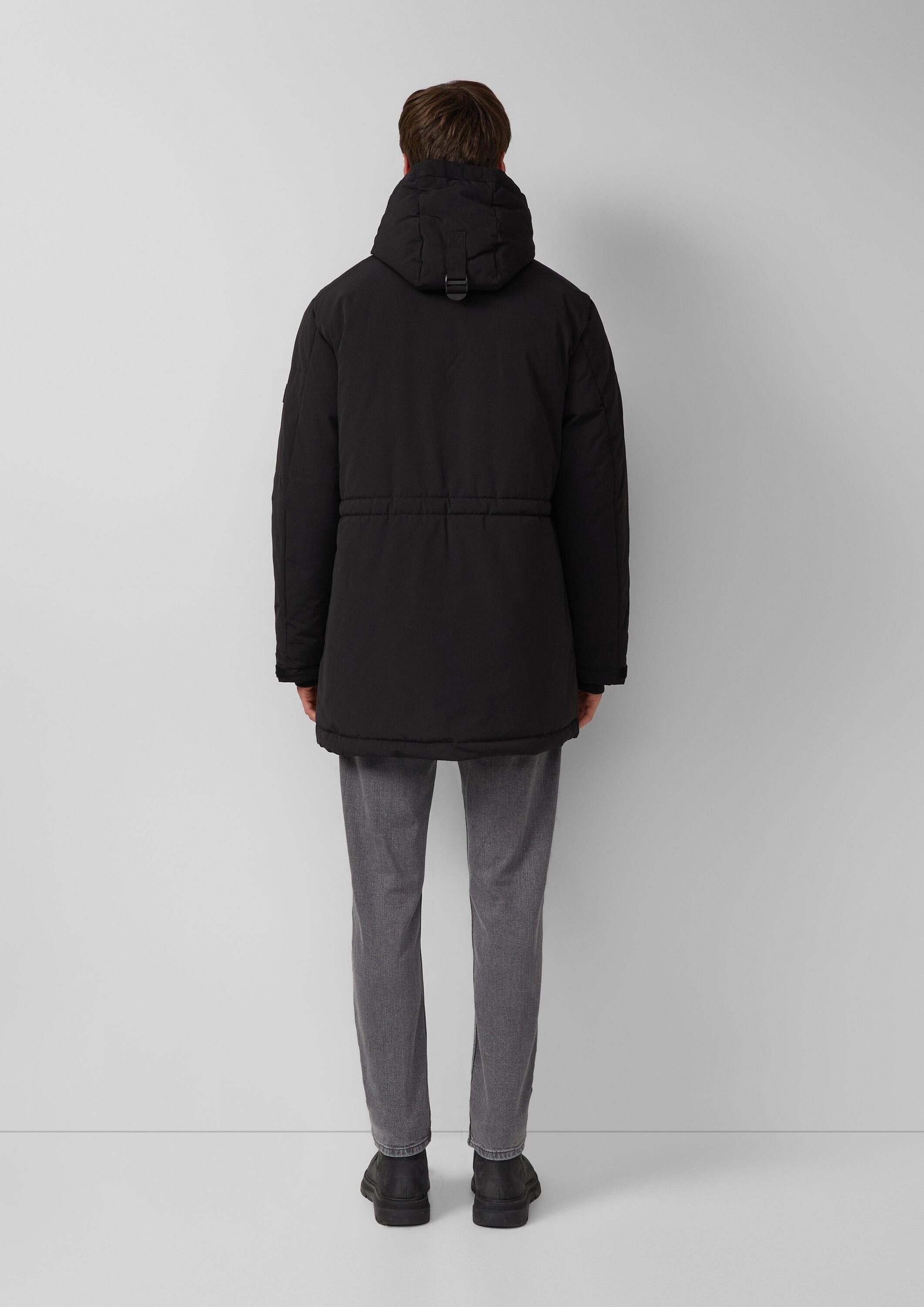 s.Oliver Winterjacke Outdoor-Jacke Wasserabweisender Parka mit Kapuze und sportiven Details
