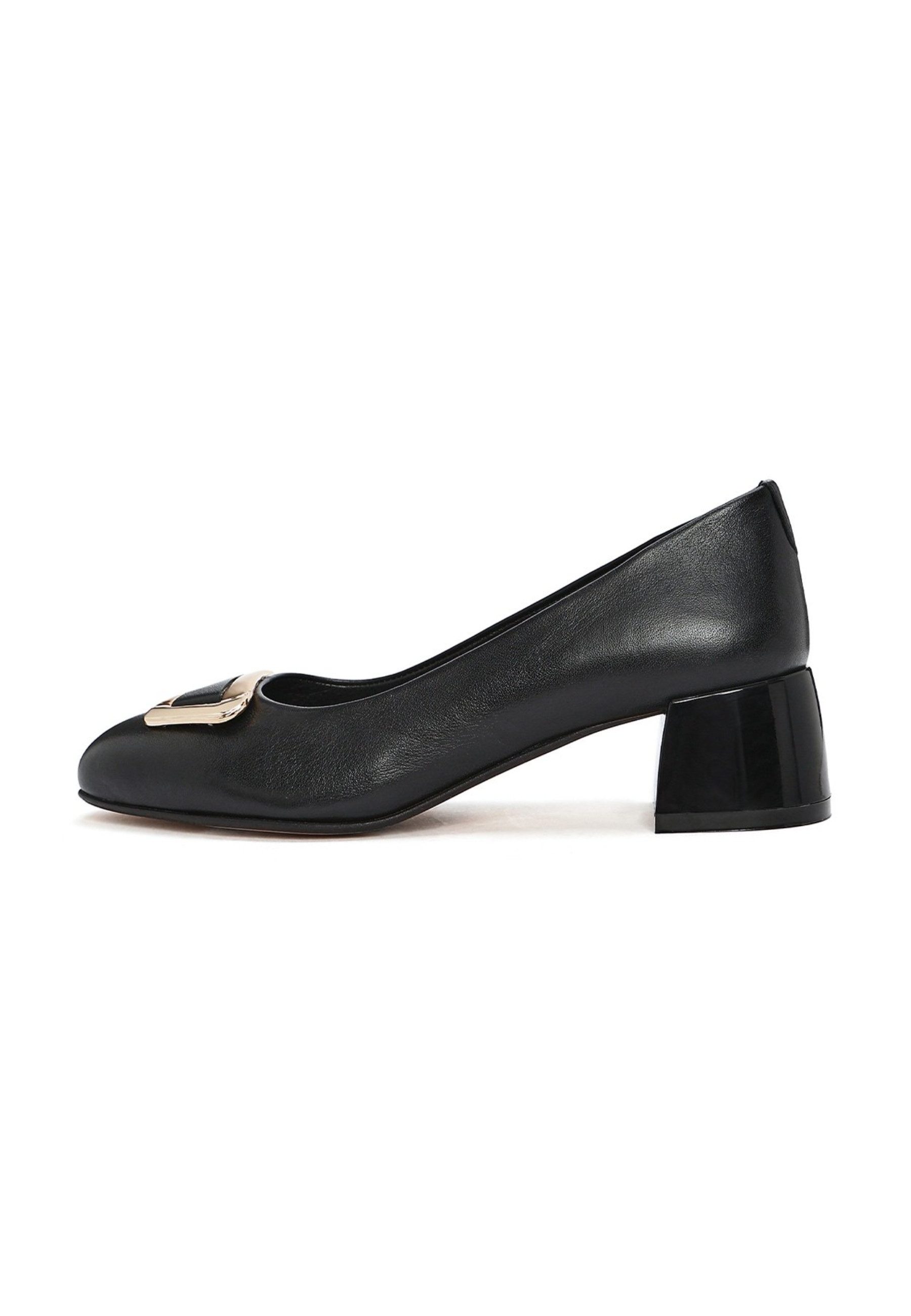 Damenschuhe mit Absatz aus Leder Pumps