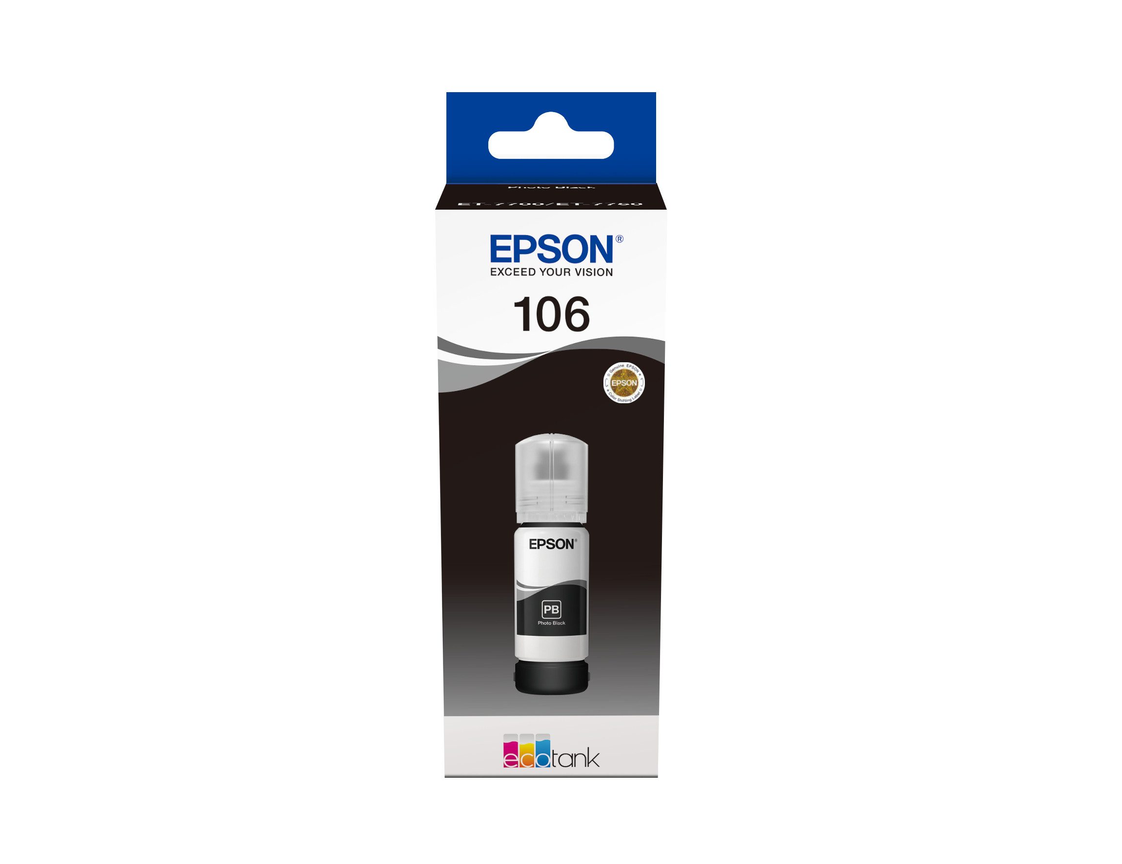 Epson Tintenflasche 106 Schwarz (70ml) Tintenpatrone