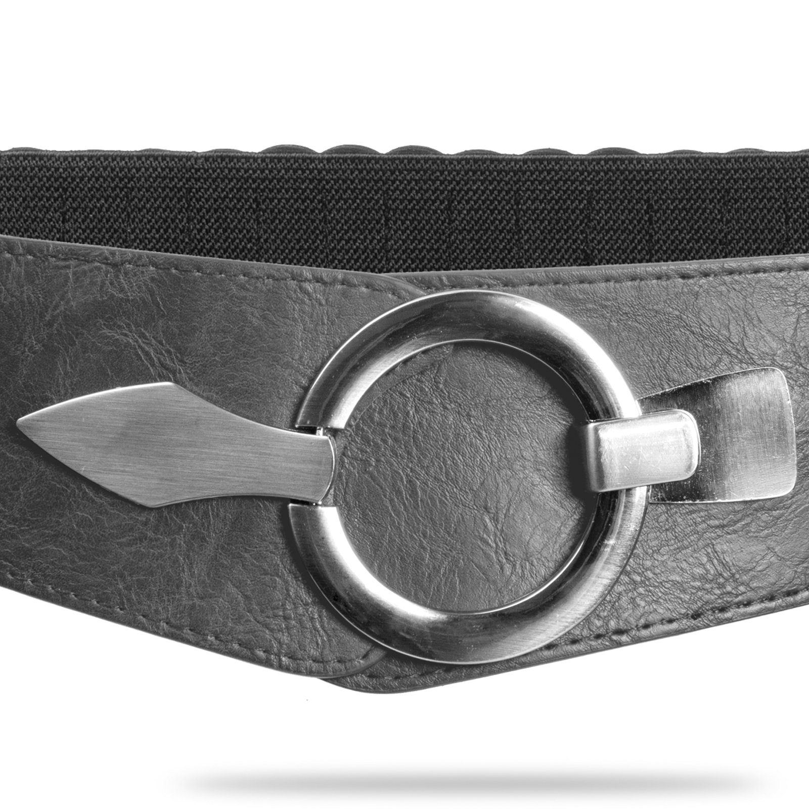 Caspar Taillengürtel GU300 Damen elastischer breiter Stretch Gürtel günstig online kaufen