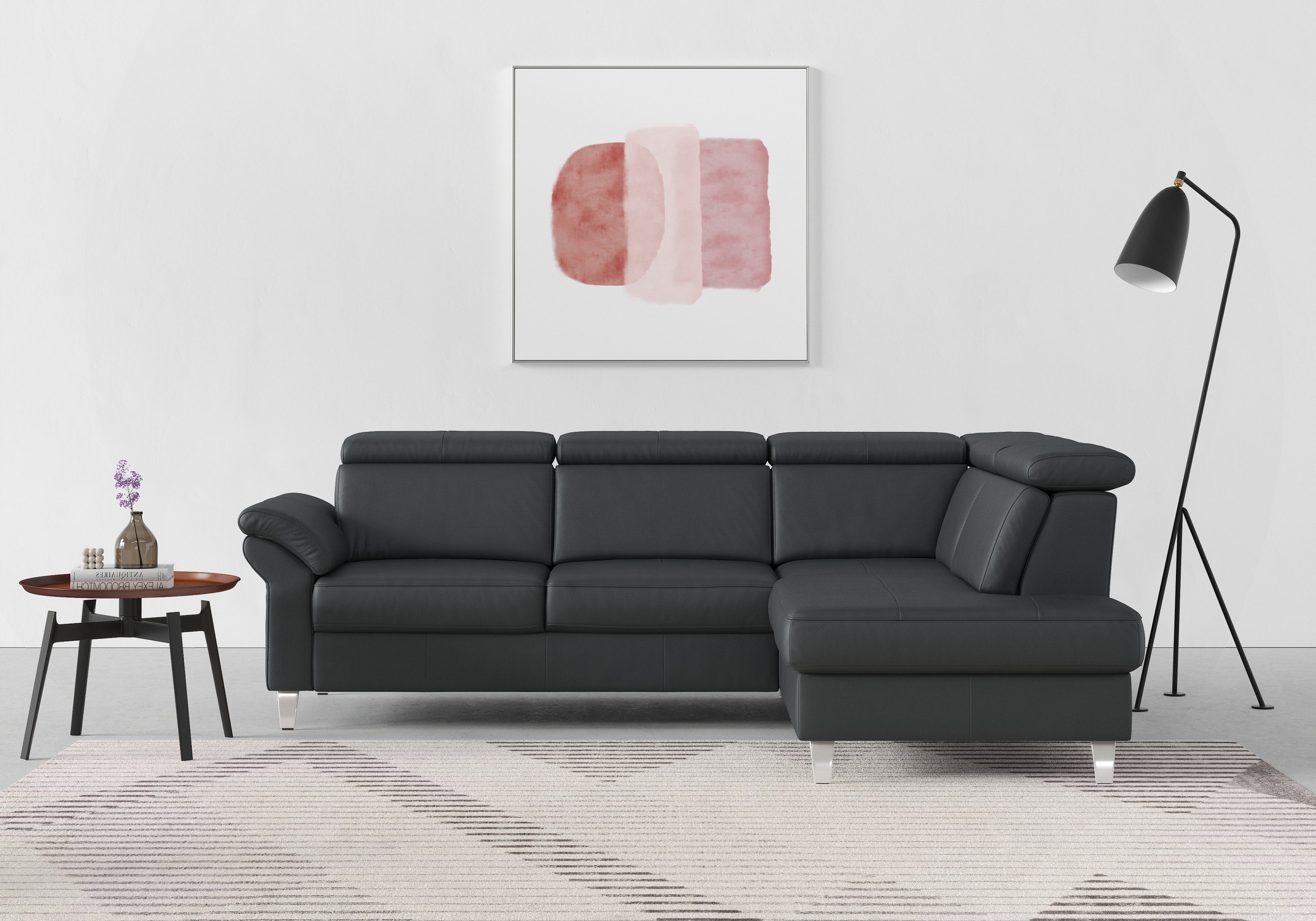 sit&more Ecksofa Arngast L-Form, inklusive Kopfteilverstellung und Federkern