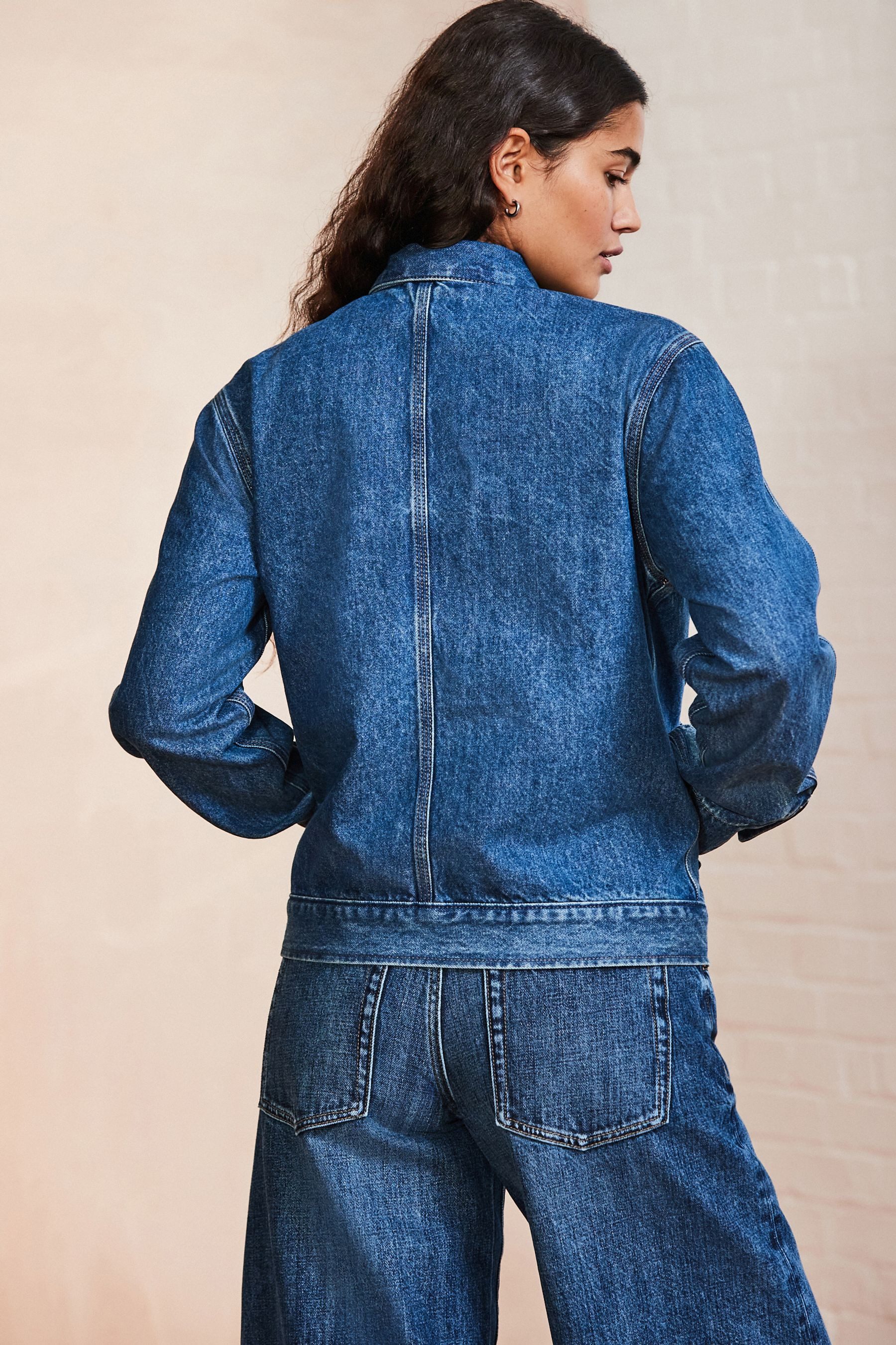 Next Jeansjacke Jeansjacke im Arbeitsstil (1-St) günstig online kaufen