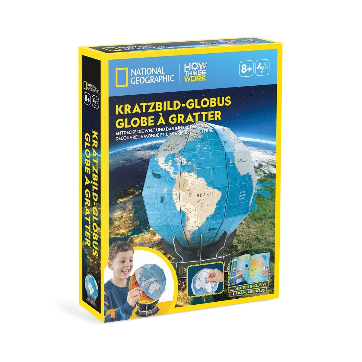 Carletto Bild NATIONAL GEOGRAPHIC Kratzbild Globus