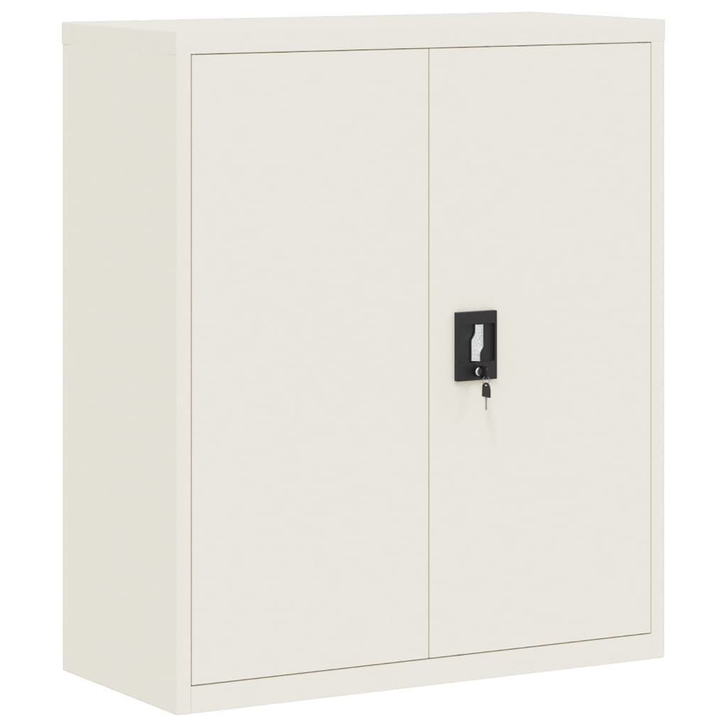 Aktenschrank Aktenschrank Weiß 90x40x105 cm Stahl