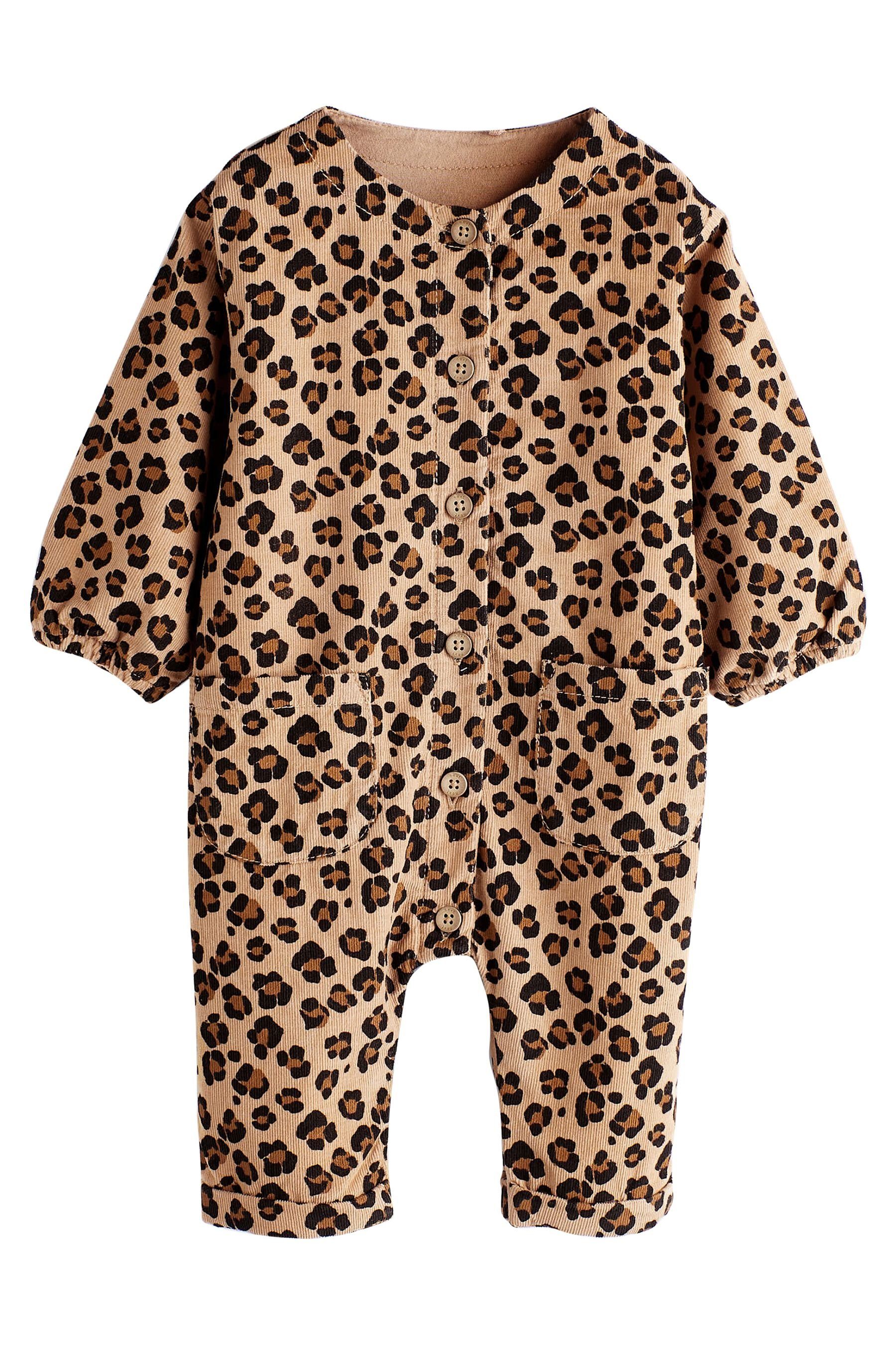 Overall Next Baby (1-tlg) Leopard Cord-Jumpsuit