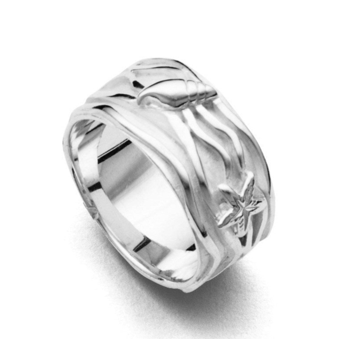 DUR Fingerring DUR Schmuck: Ring "Strandwellen", 925er Silber, R4484