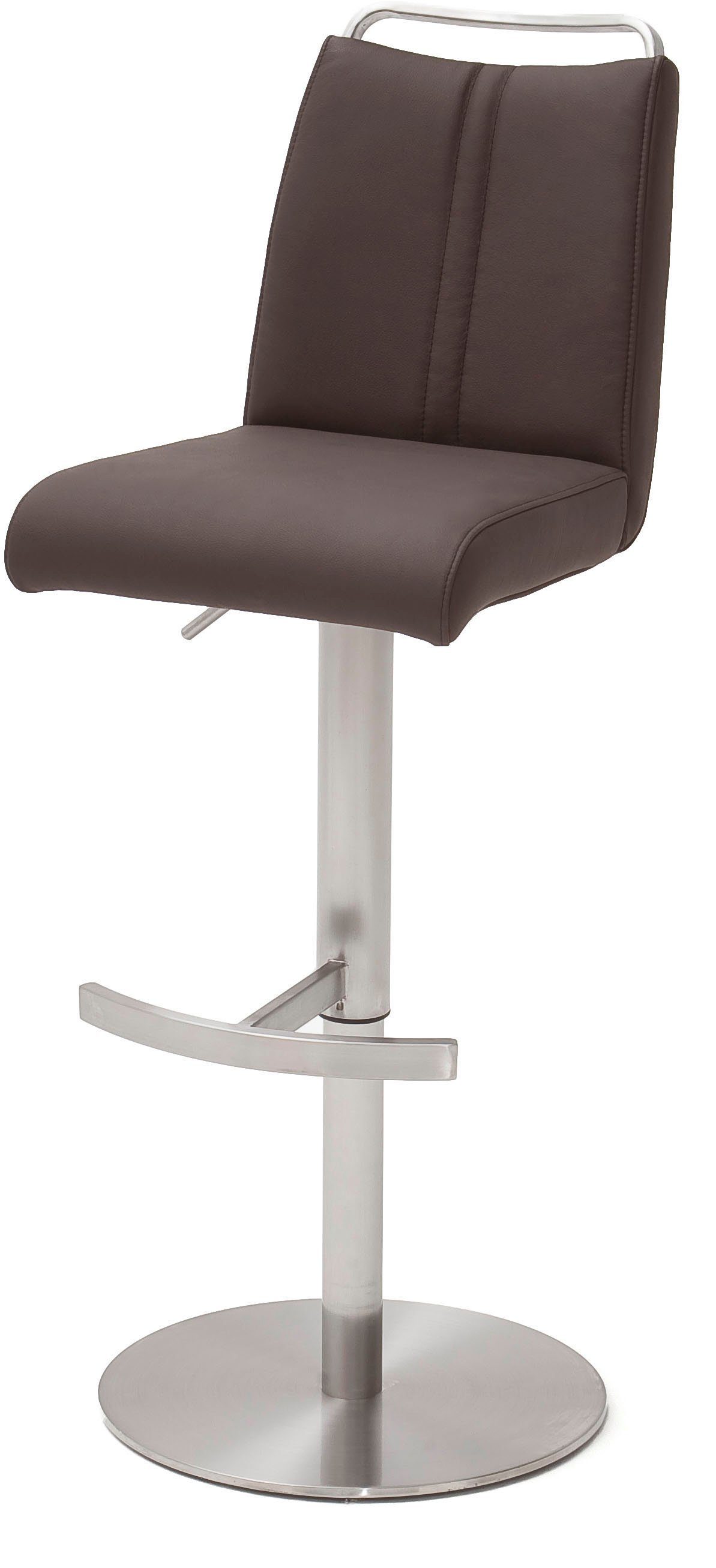 MCA furniture Bistrostuhl GIULIA Barstuhl Tresenstuhl Tresenhocker, Barhocker,Bistrohocker,Barstuhl,drehbar,Sitzhöhe 53-78cm,mit Lehne