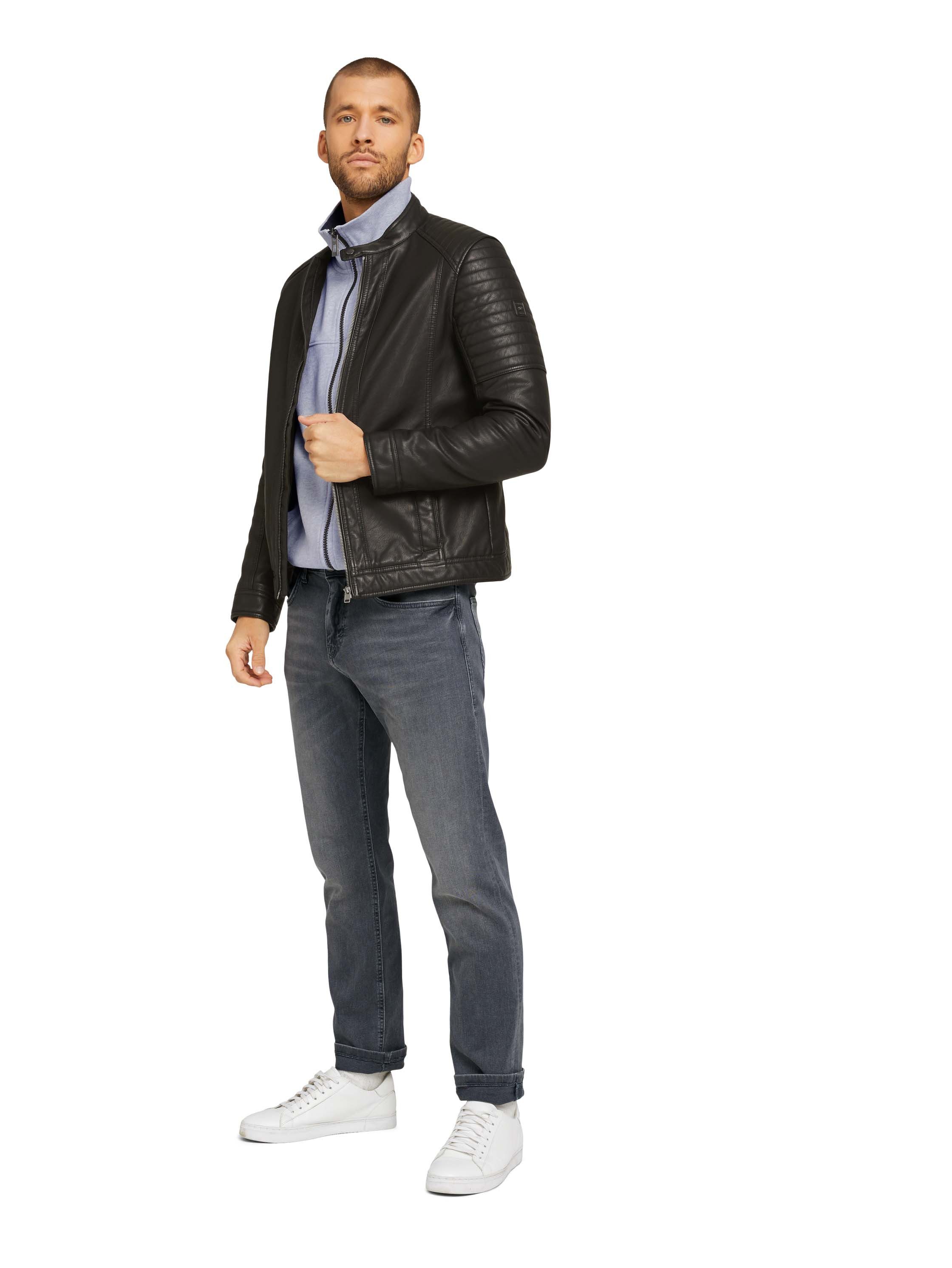 TOM TAILOR Sweatjacke Regular mit halswärmendem Stehkragen – Bild 5 von 5