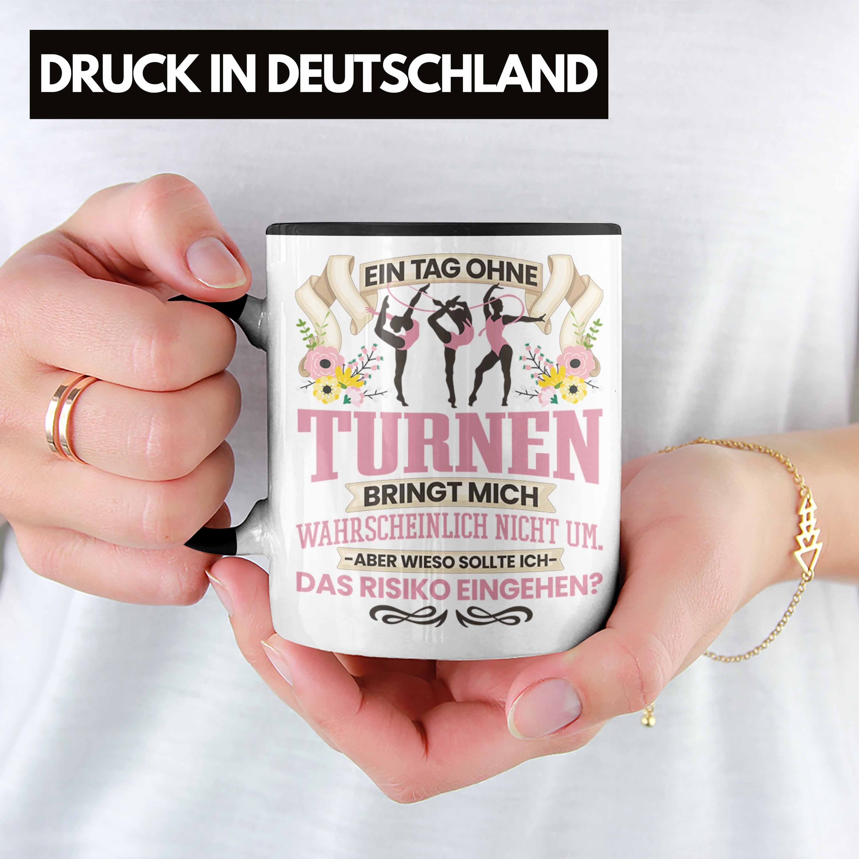 Mädchen für Turnerin Trendation Geschenk - Turnen Schwarz Tasse Tasse Leichta Trendation Frauen