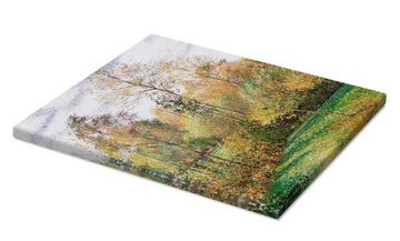 Posterlounge Leinwandbild Camille Pissarro, Herbst-Pappeln, Eragny, Malerei