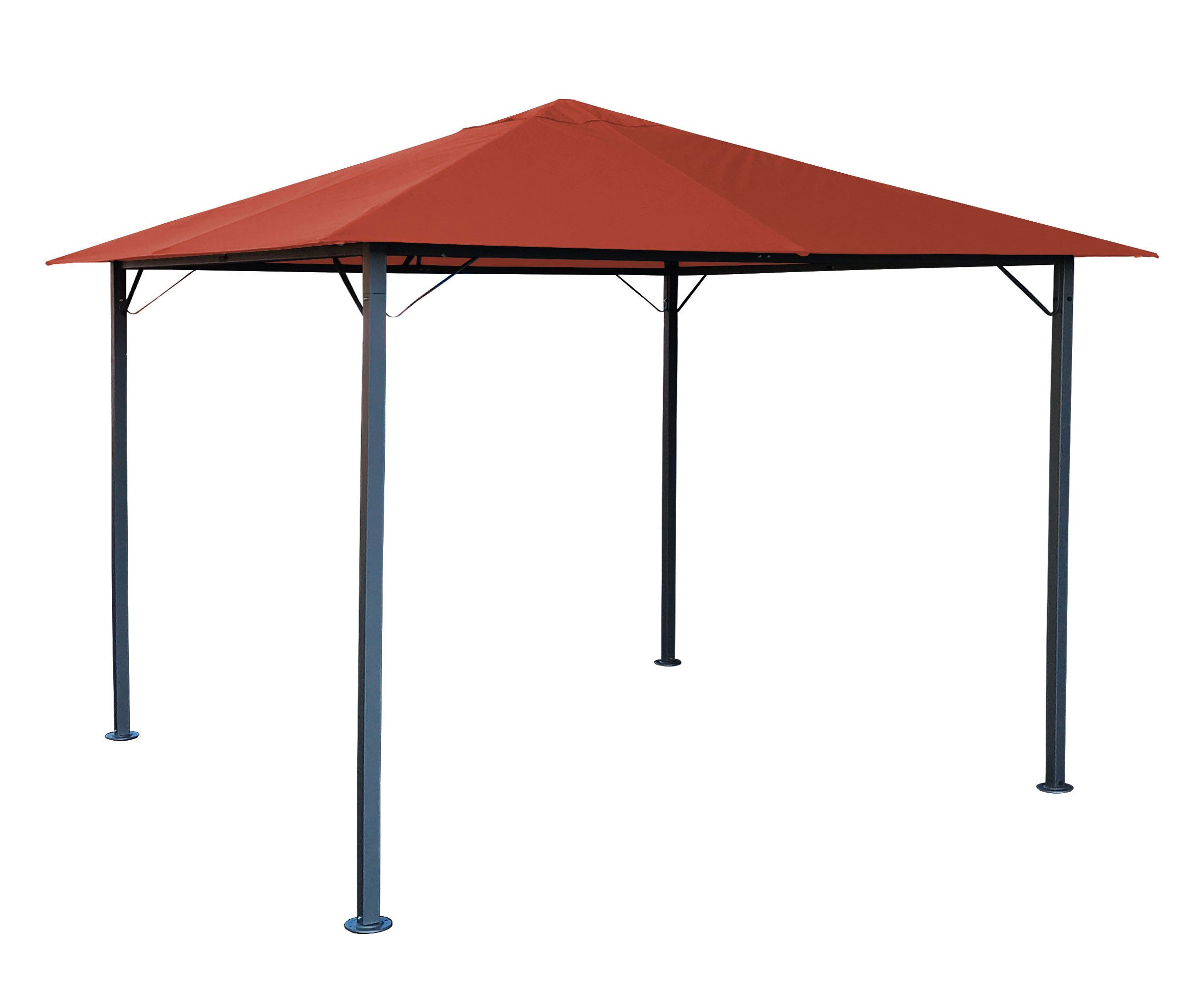 Thumbnail - Quick Star Pavillon Pavillon Nizza 3x3m Terra inkl. Seitenwandset, mit 4 Seitenteilen