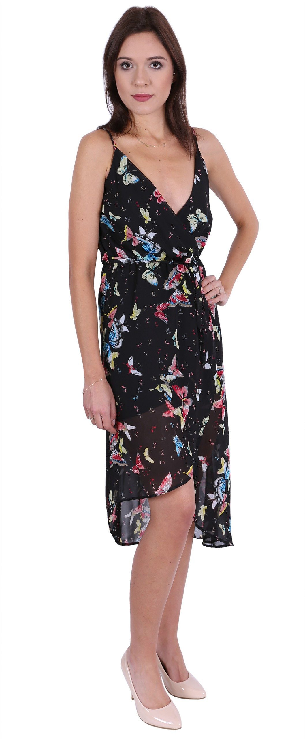 Sarcia.eu Sommerkleid Leichtes, luftiges, schwarzes Kleid günstig online kaufen