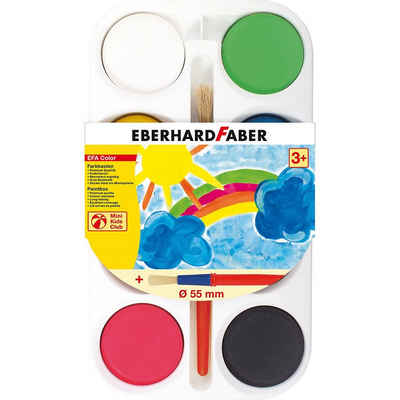 Eberhard Faber Malpalette »Mini Kids Farbkasten, 8 Farben & Pinsel«